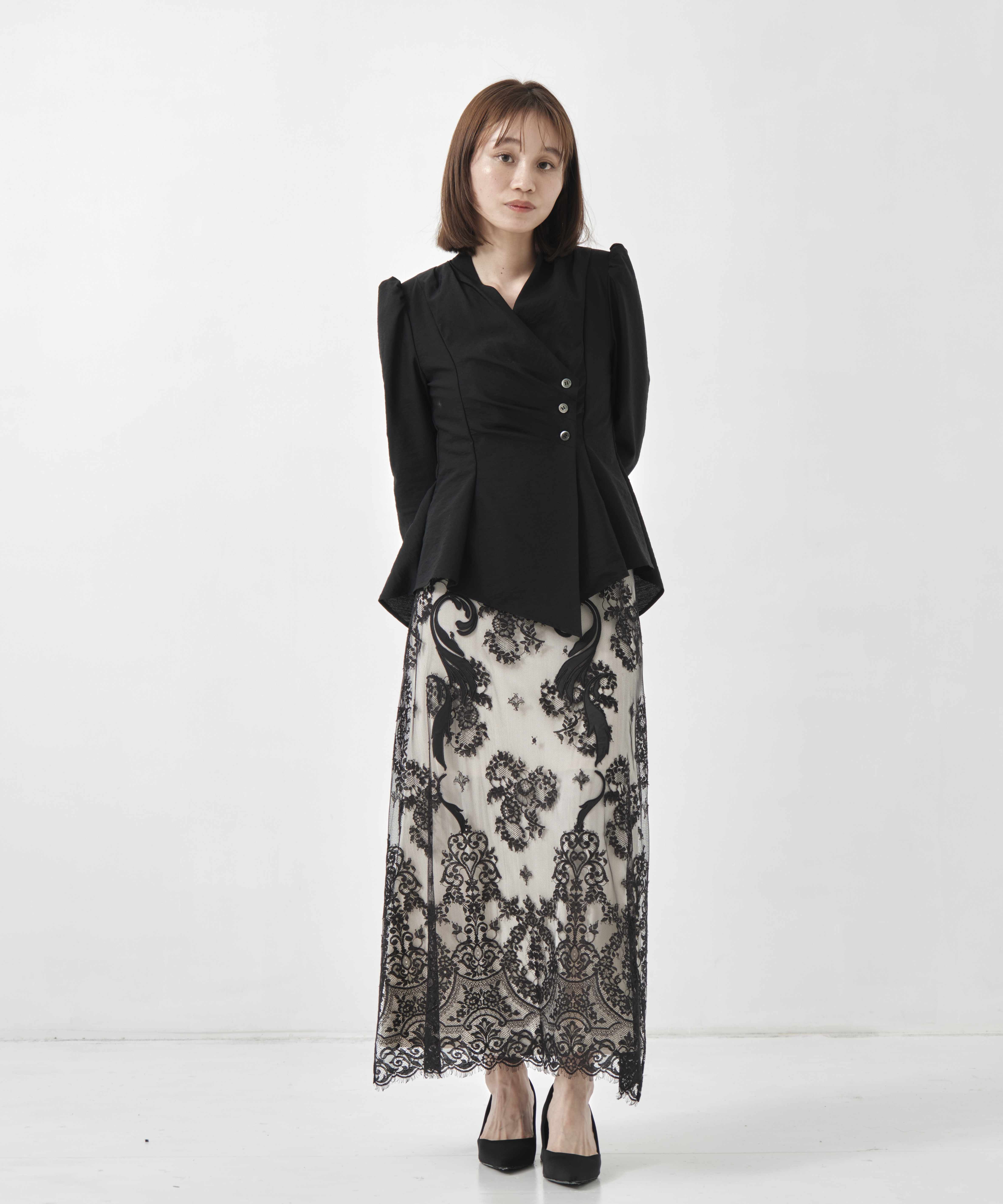 EMBROIDERED LACE SKIRT FETICO
