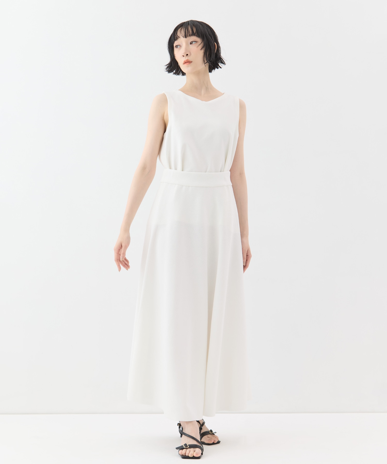 別注knit long flare skirt WRAPINKNOT