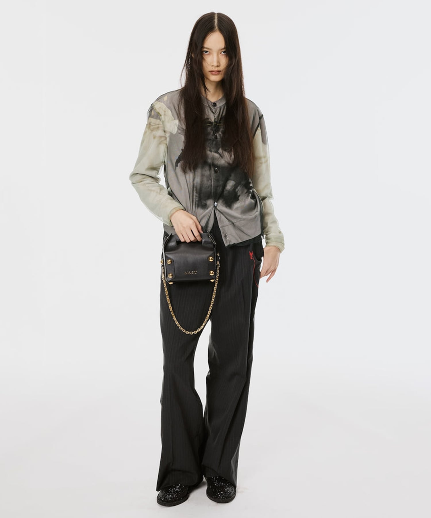 LEATHER CAKE BAG MASU