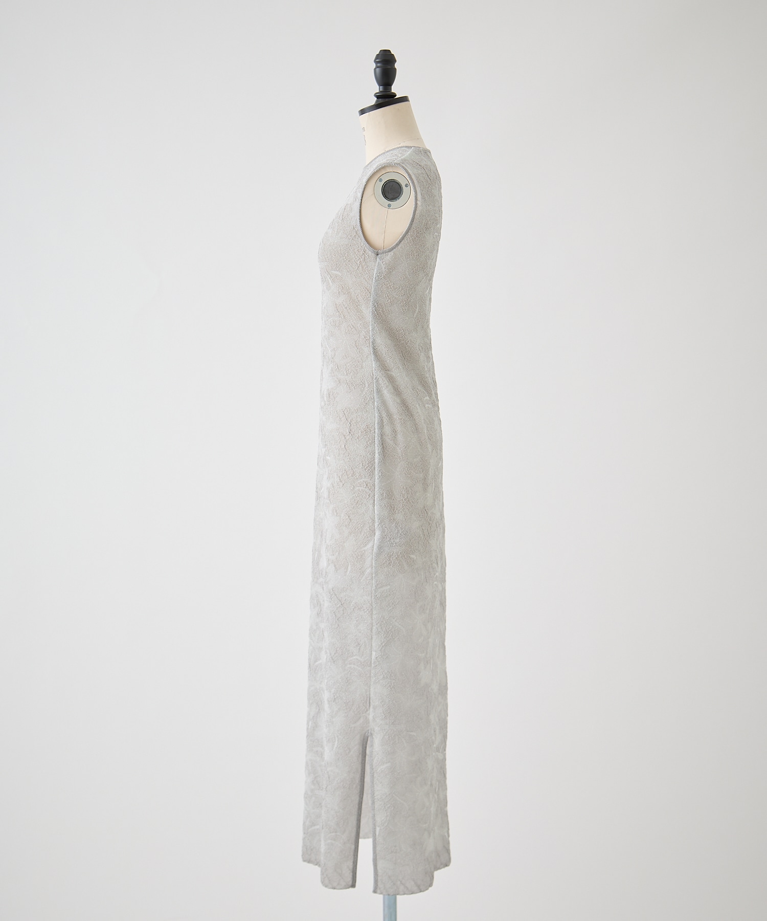 Floral Jacquard Sheer Knit Dress Mame Kurogouchi