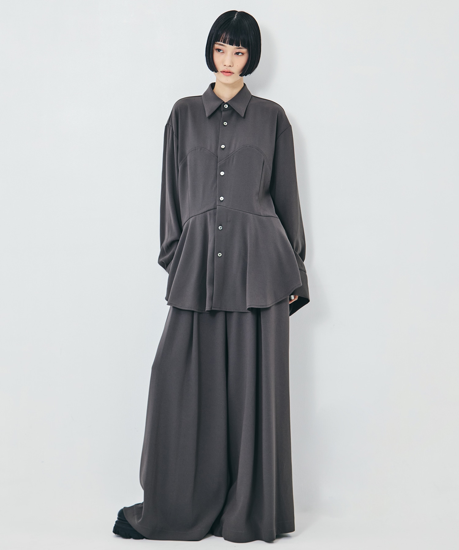 Peplum Hem Shirt UJOH
