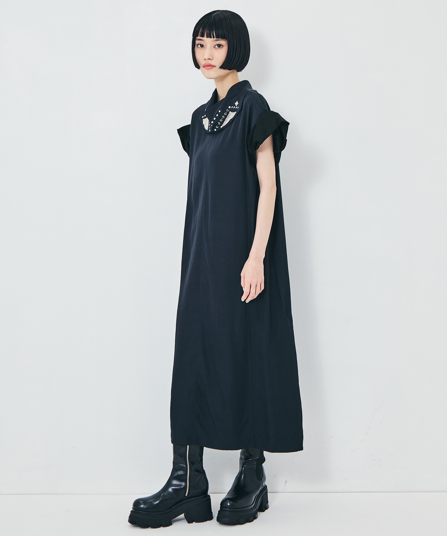 Rayon silk twill dress TOGA