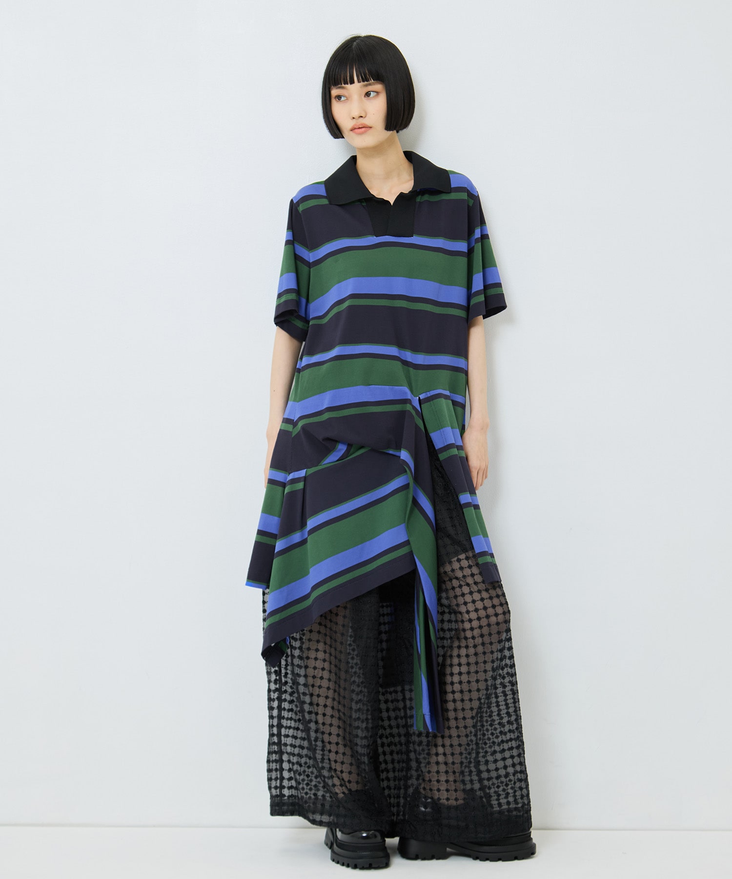 Border print dress TOGA