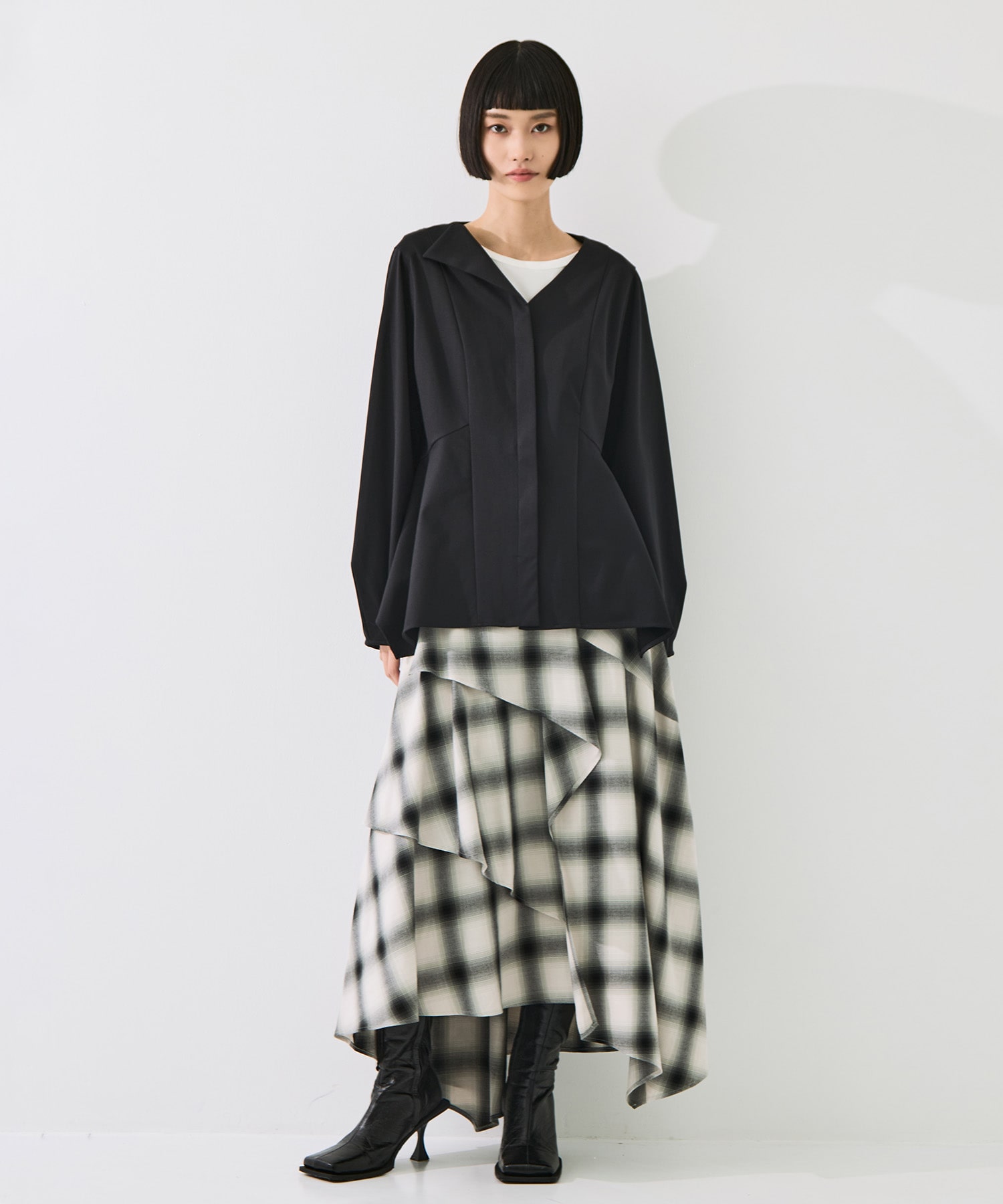 Form Peplum Tops STUDIOUS