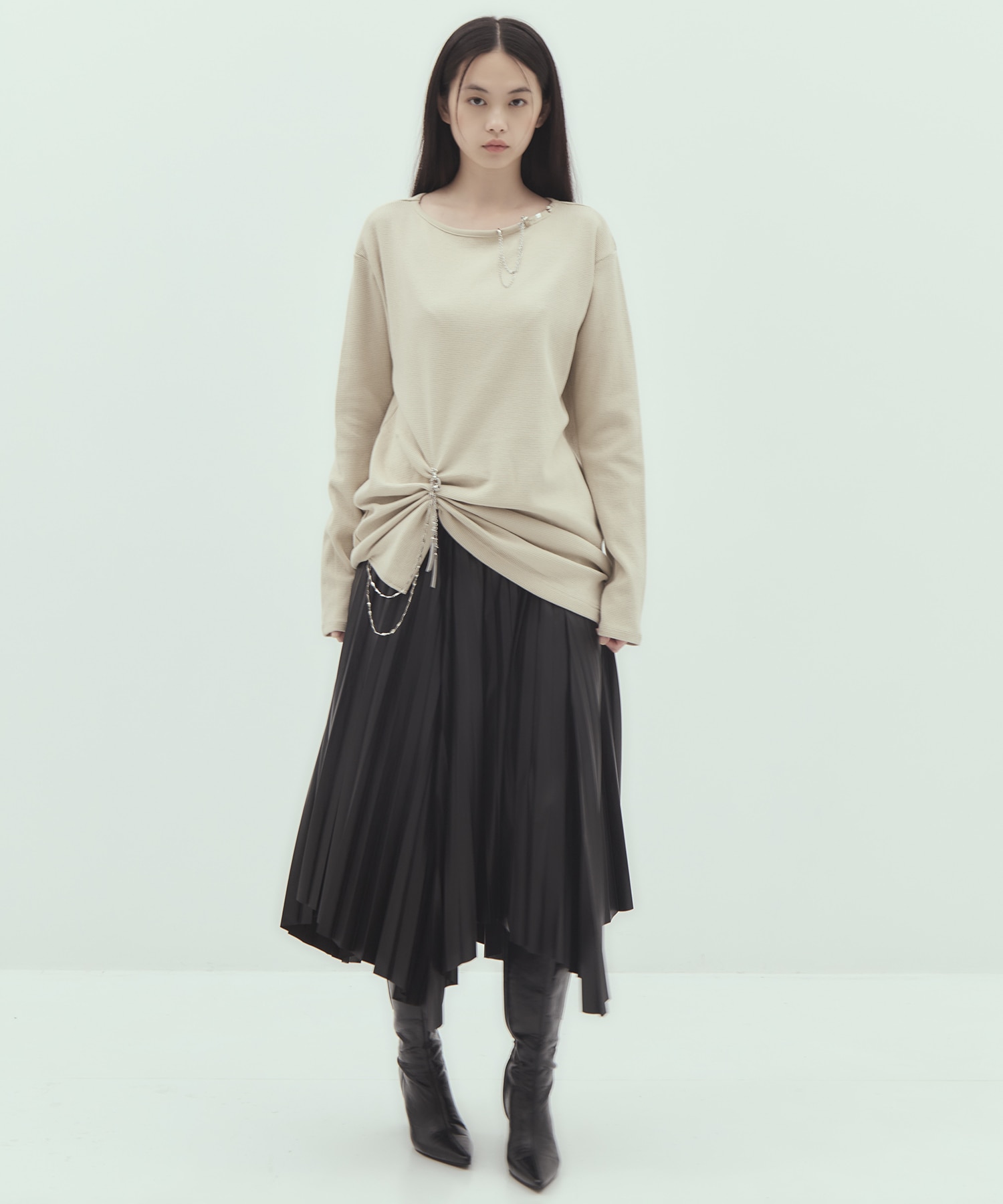 body piercing long sleeve　pullover tanakadaisuke