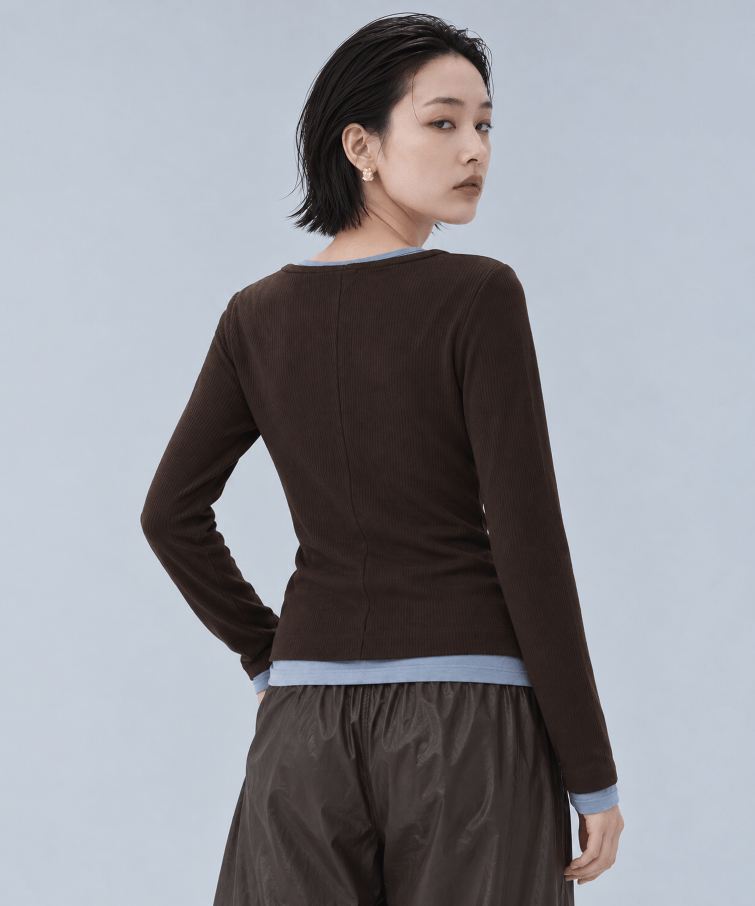 2Piece Layered Rib Top STUDIOUS