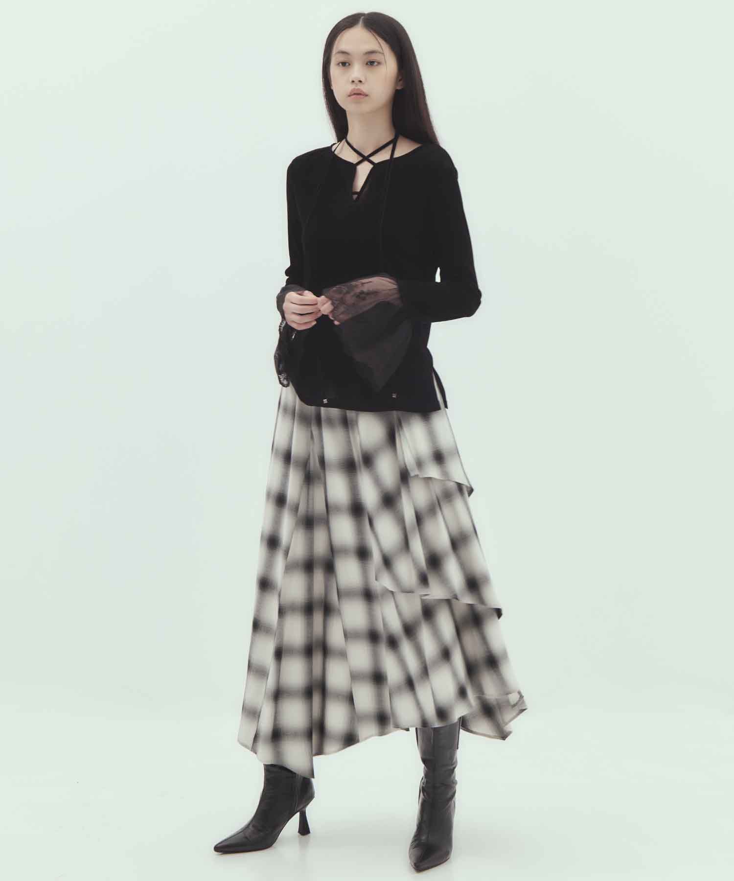 flocky tulle pullover tanakadaisuke