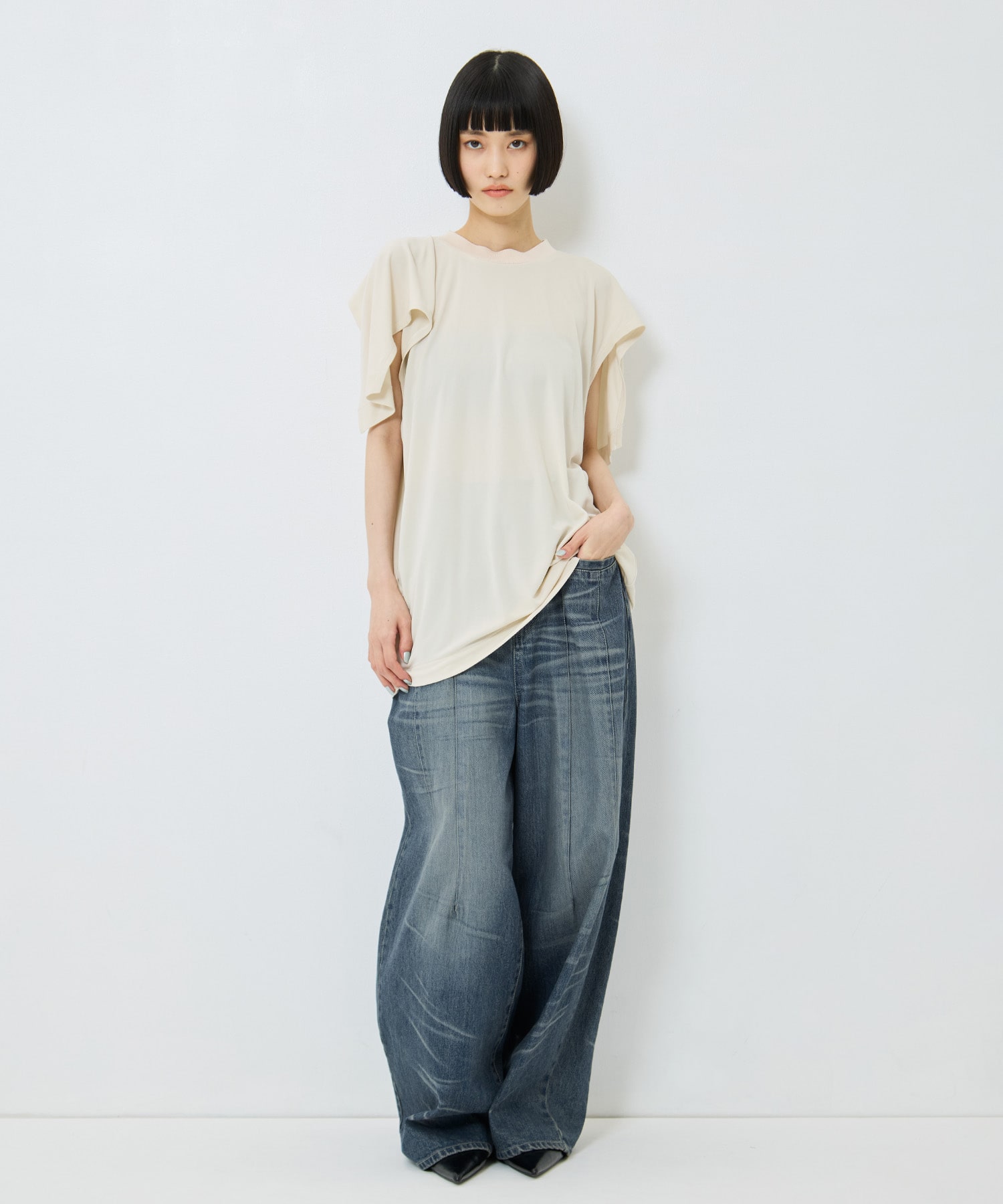 High twist smooth jersey tops TOGA