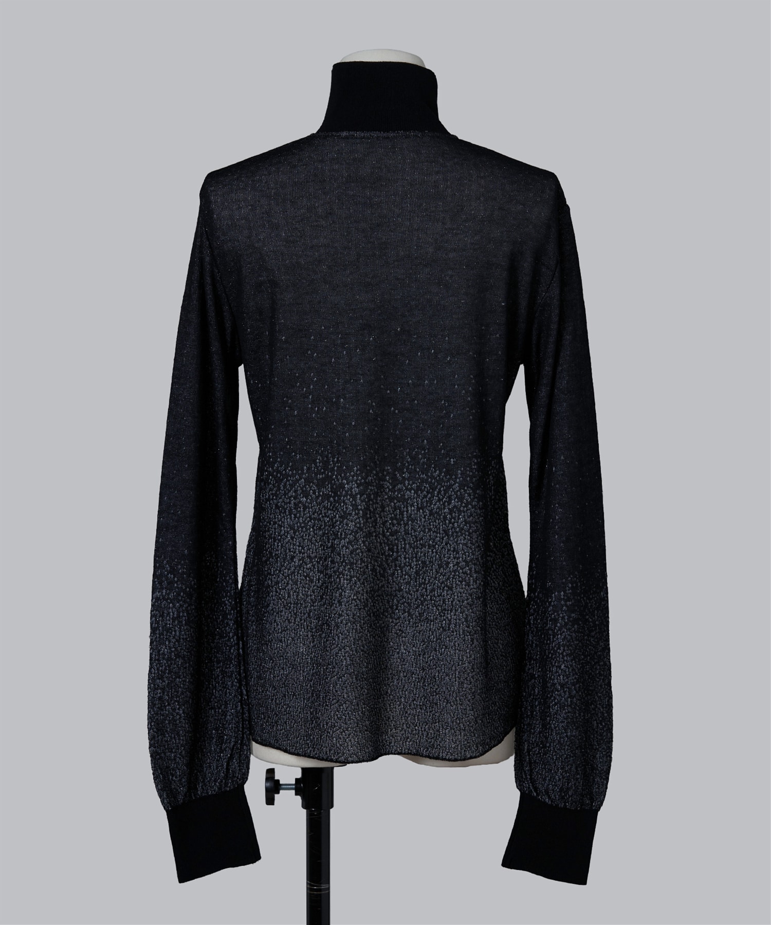 Half Zip Gradation Knit Top Mame Kurogouchi