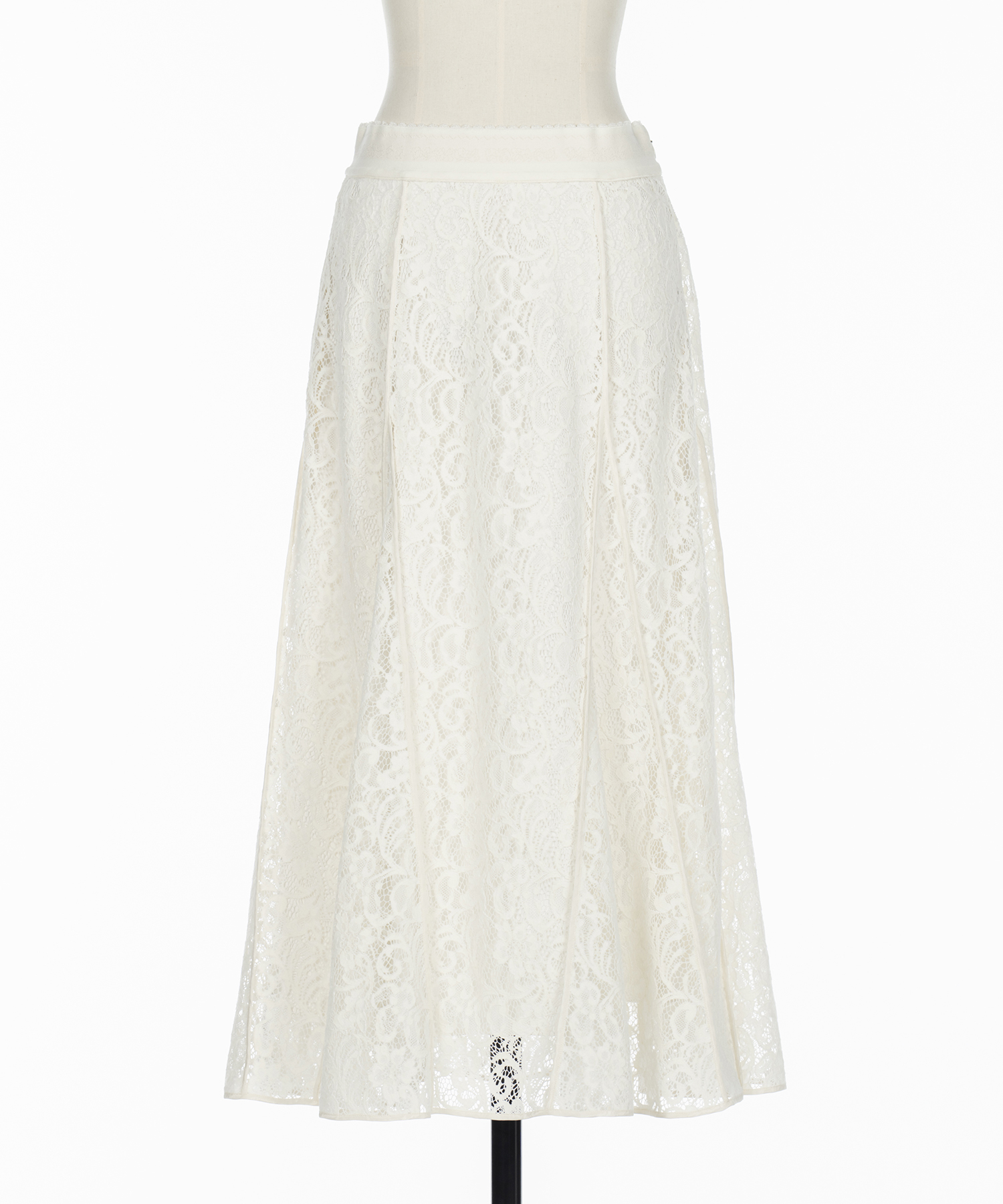FLOCKED LACE FLARED SKIRT FETICO