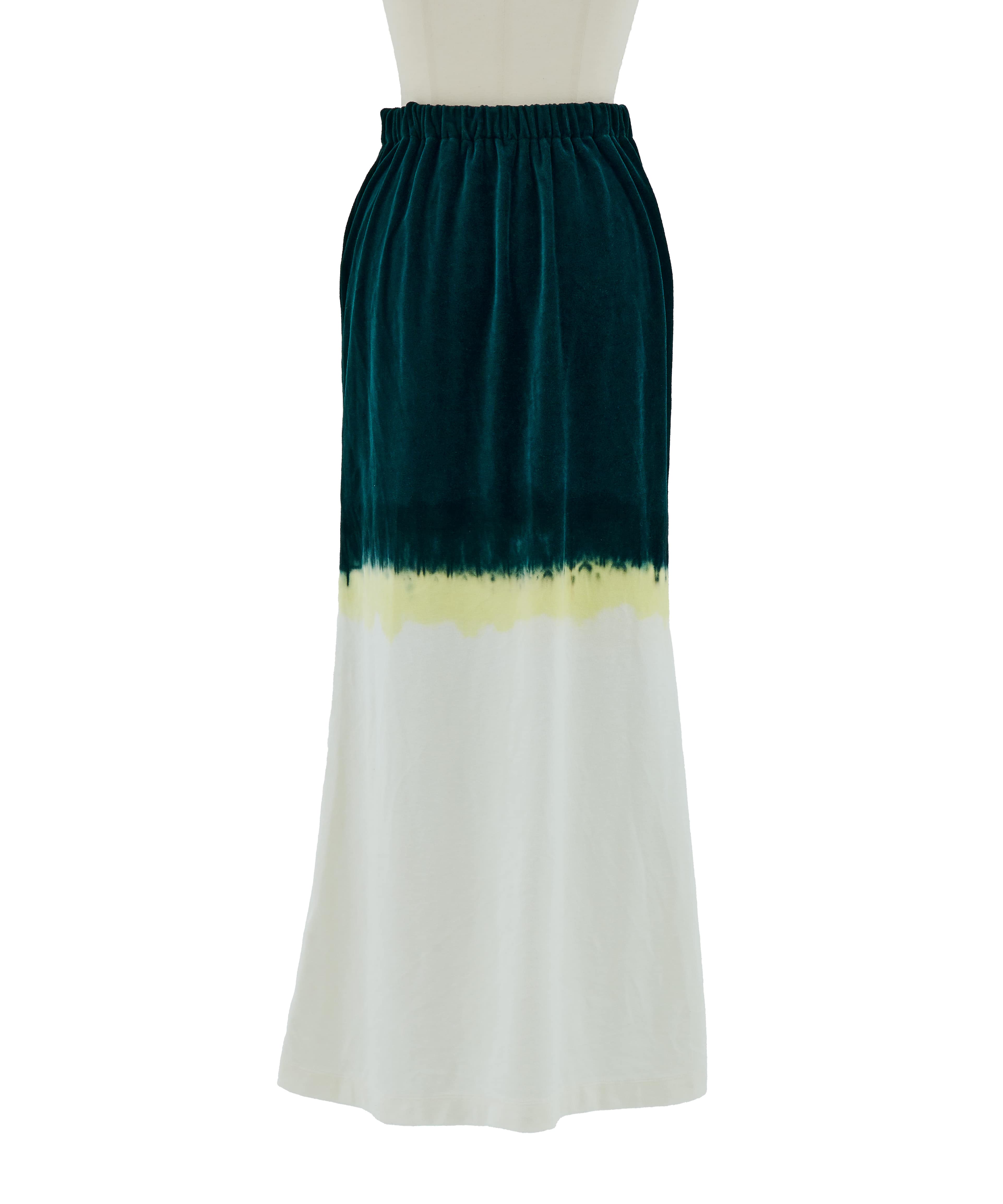 Gradation Shibori Dyed Skirt Mame Kurogouchi