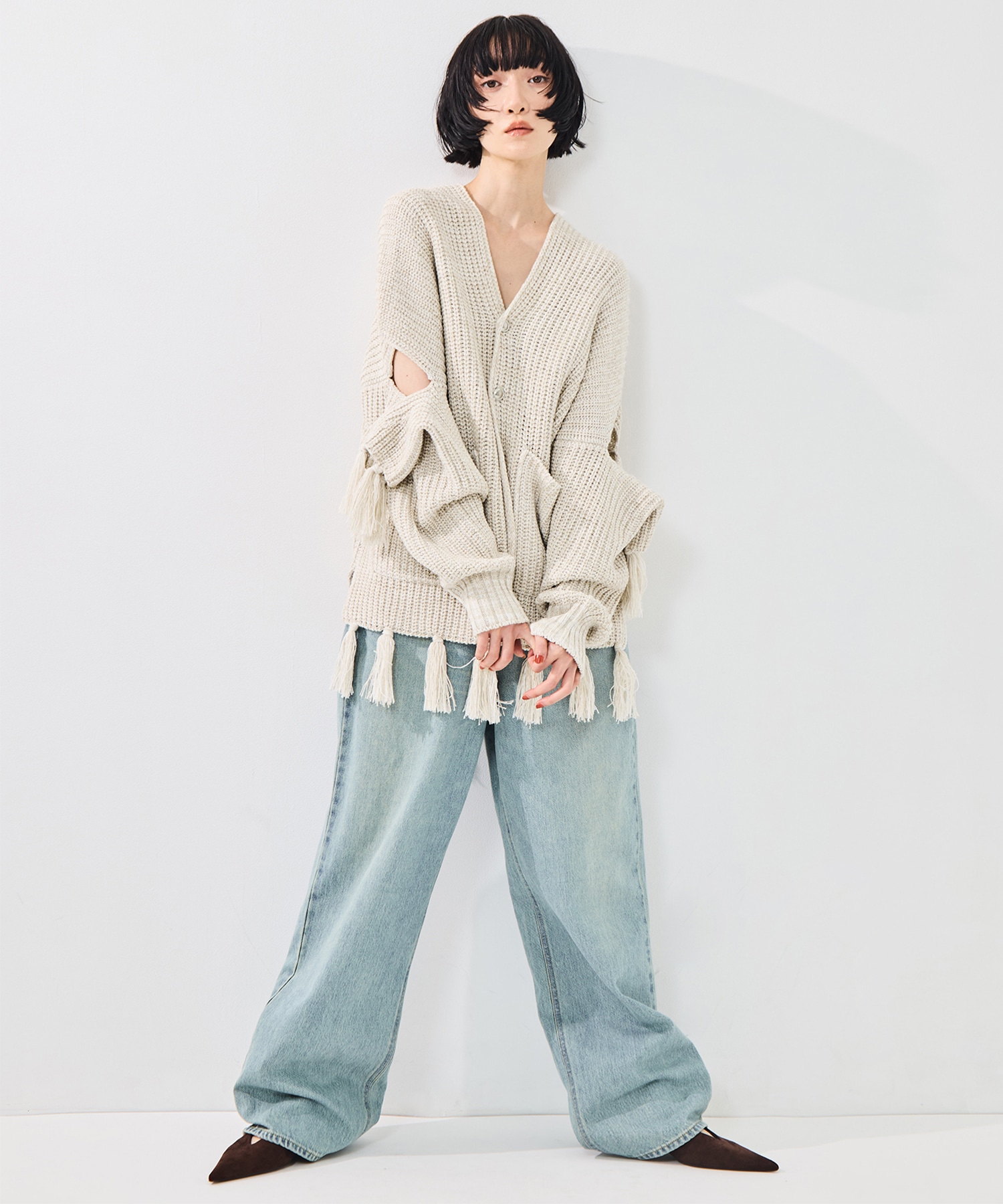 Fringe knit sulvam