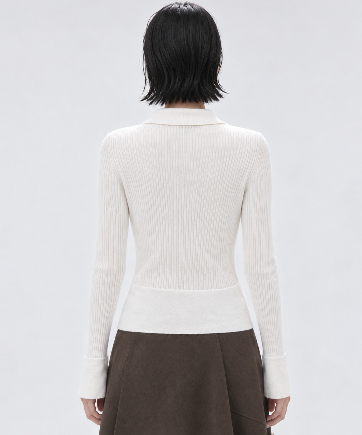 Cashmere Blend  Polo Knit STUDIOUS