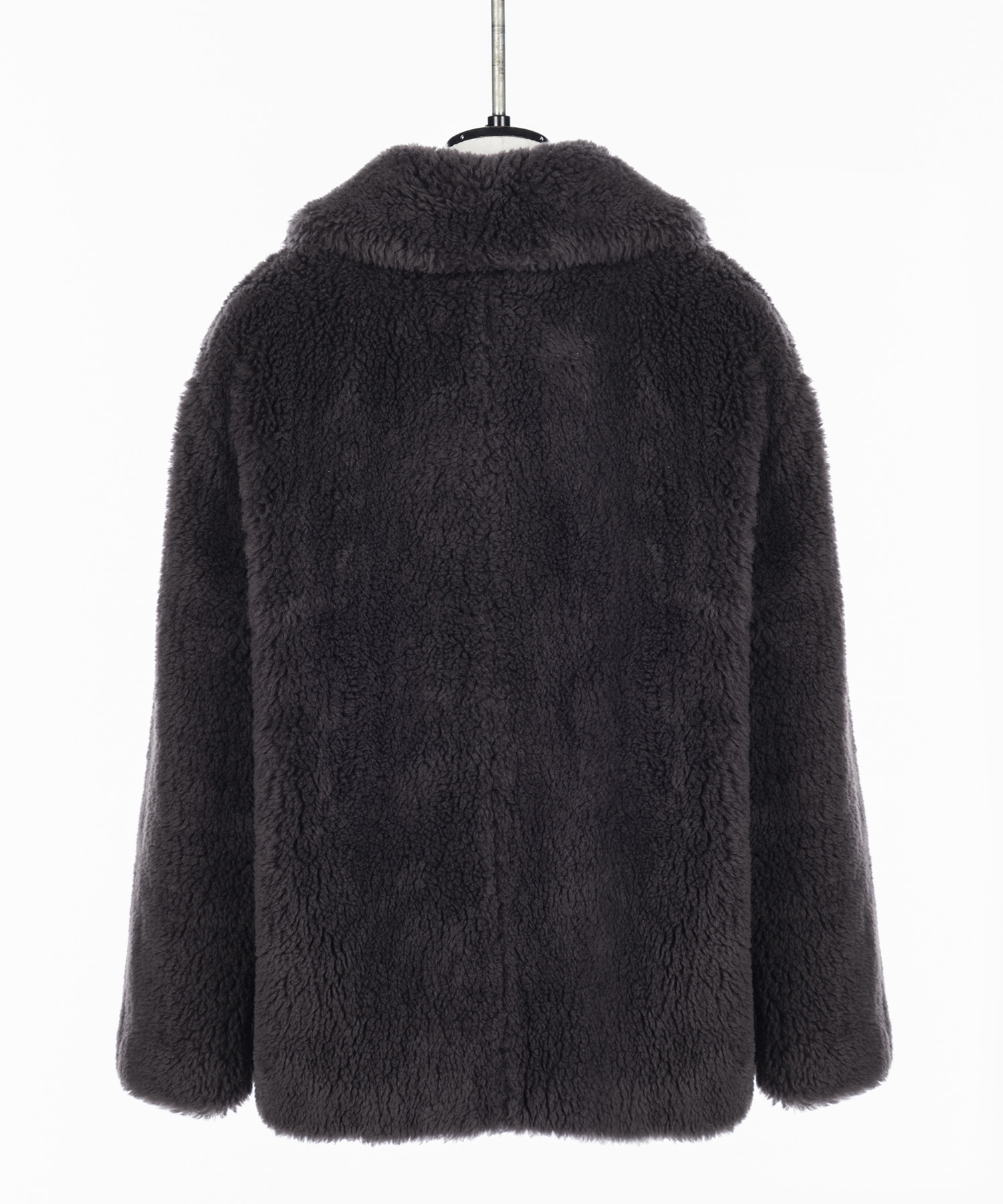 WOOL BOA WIDE COLLAR COAT FETICO