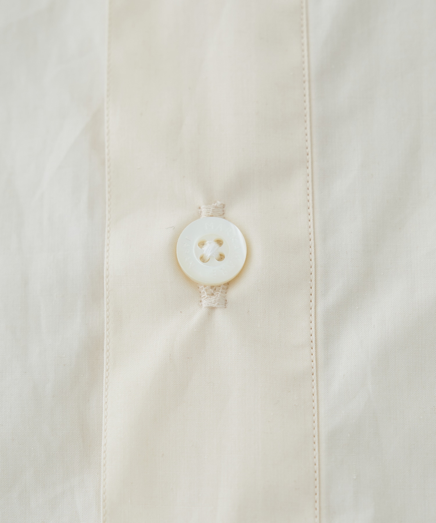 ORGANIC GIZA TYPEWRITER W COLLAR LONG SHIRT MARKAWARE/marka