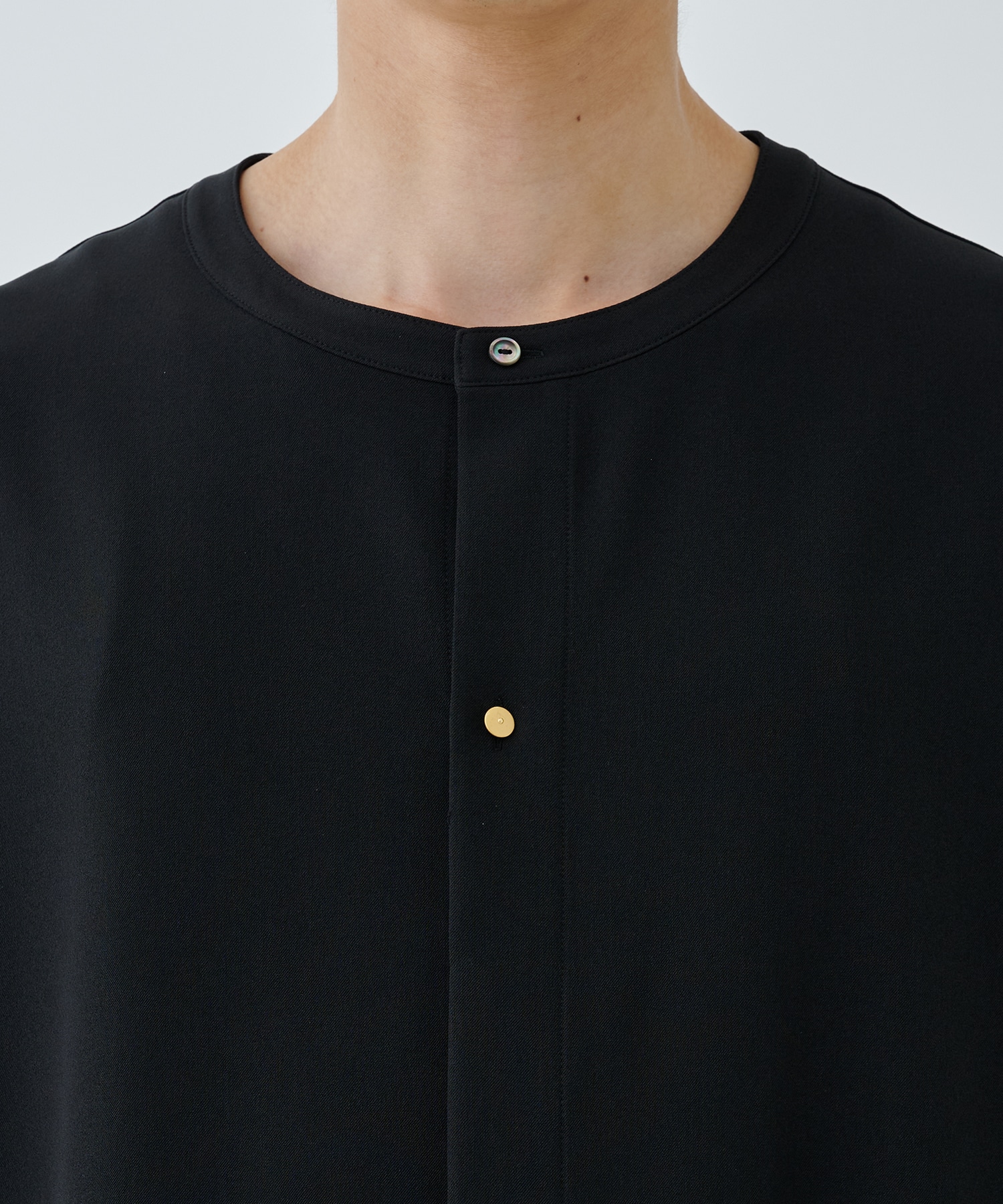 Stretch Twill   Front Fly Like Short Sleeve Shirt CULLNI