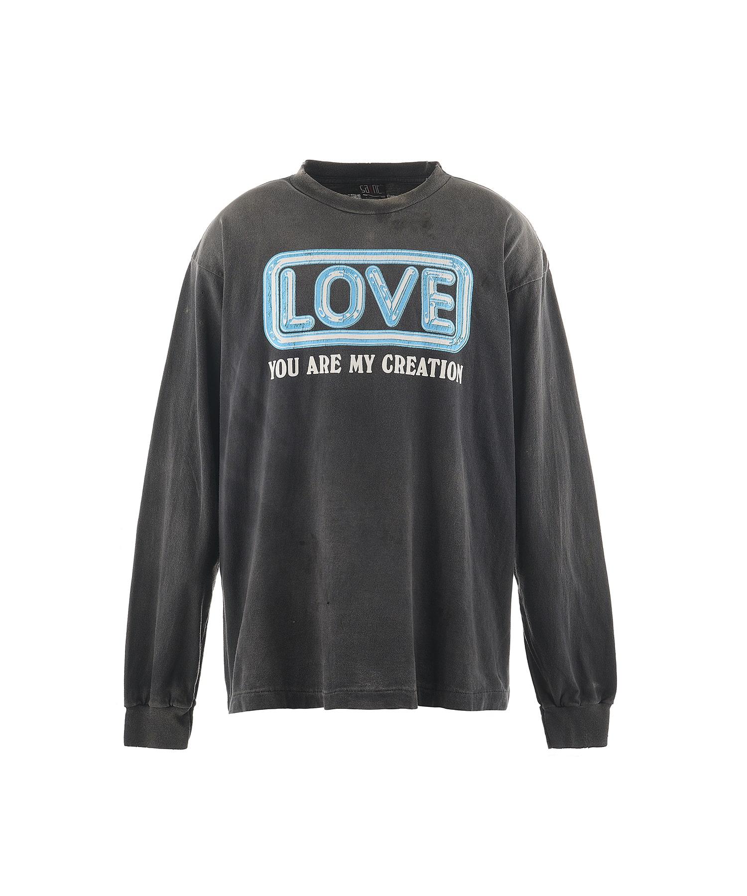 SM-YS1-0000-014/LS TEE/LOVE/BLACK SAINT M××××××