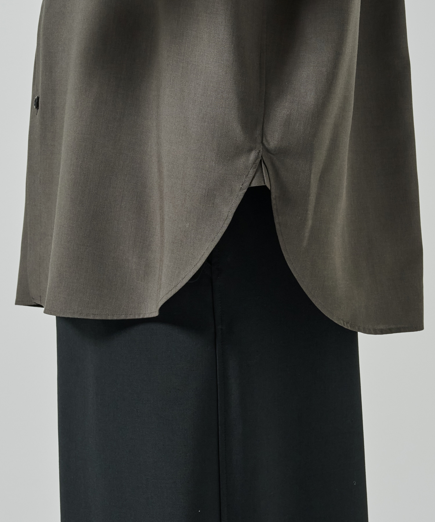 RERACS BAND COLLAR SHIRT SHORT SLEEVE THE RERACS