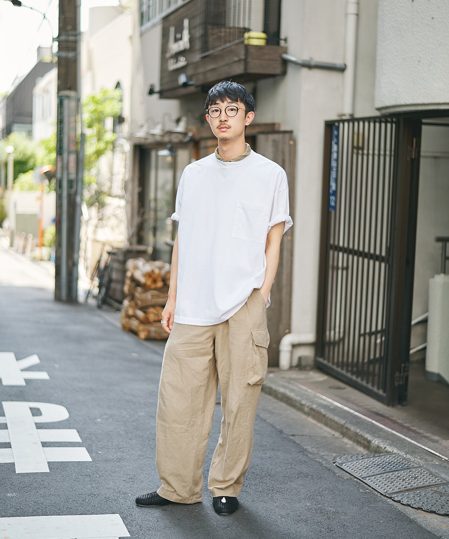 ガーメントダイ リラックスTシャツ STUDIOUS