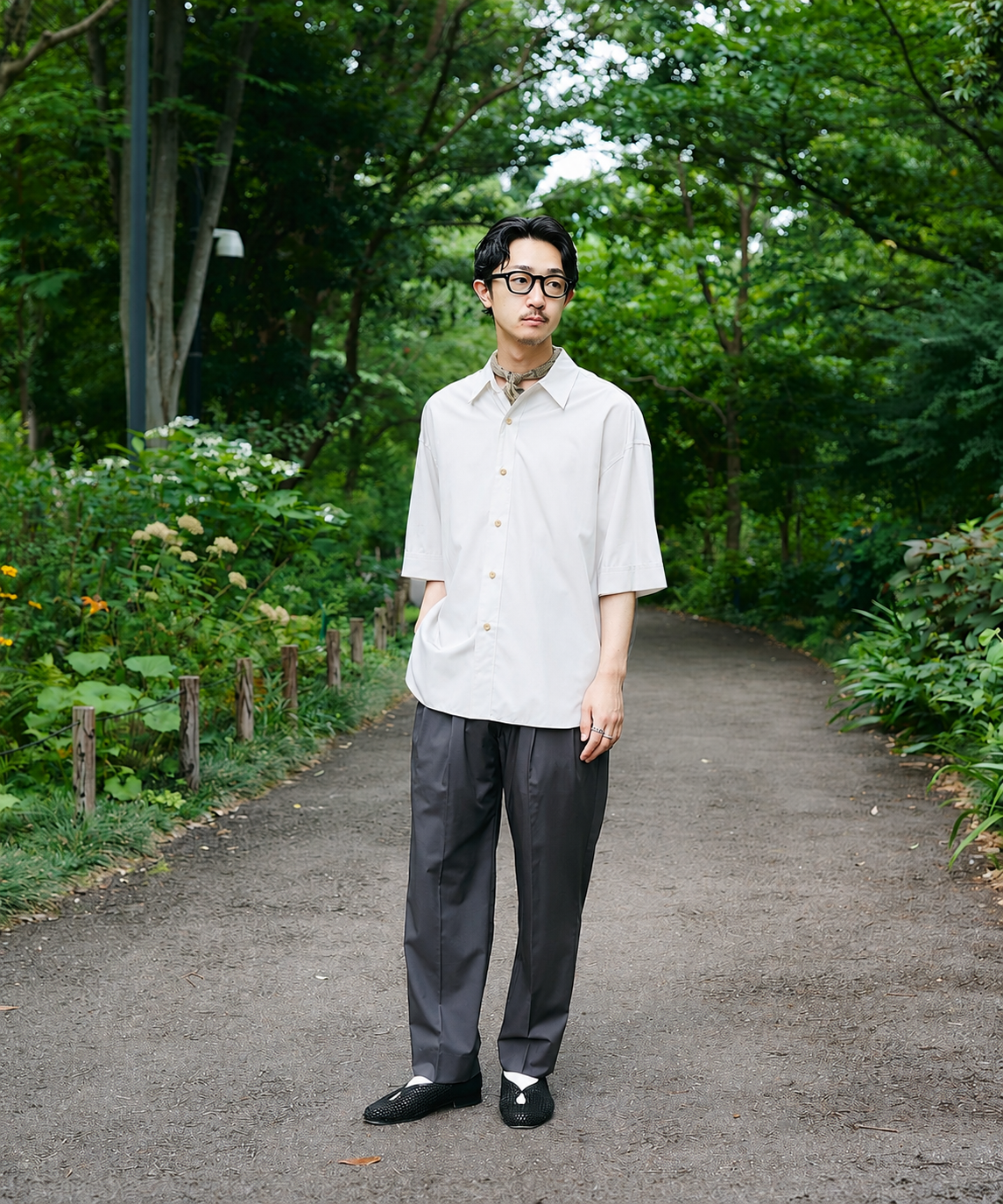 アイスワイドテーパードパンツ STUDIOUS