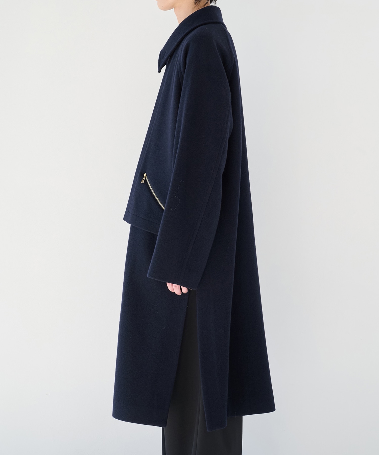 別注 Soutien Collar Tie Locken coat CULLNI