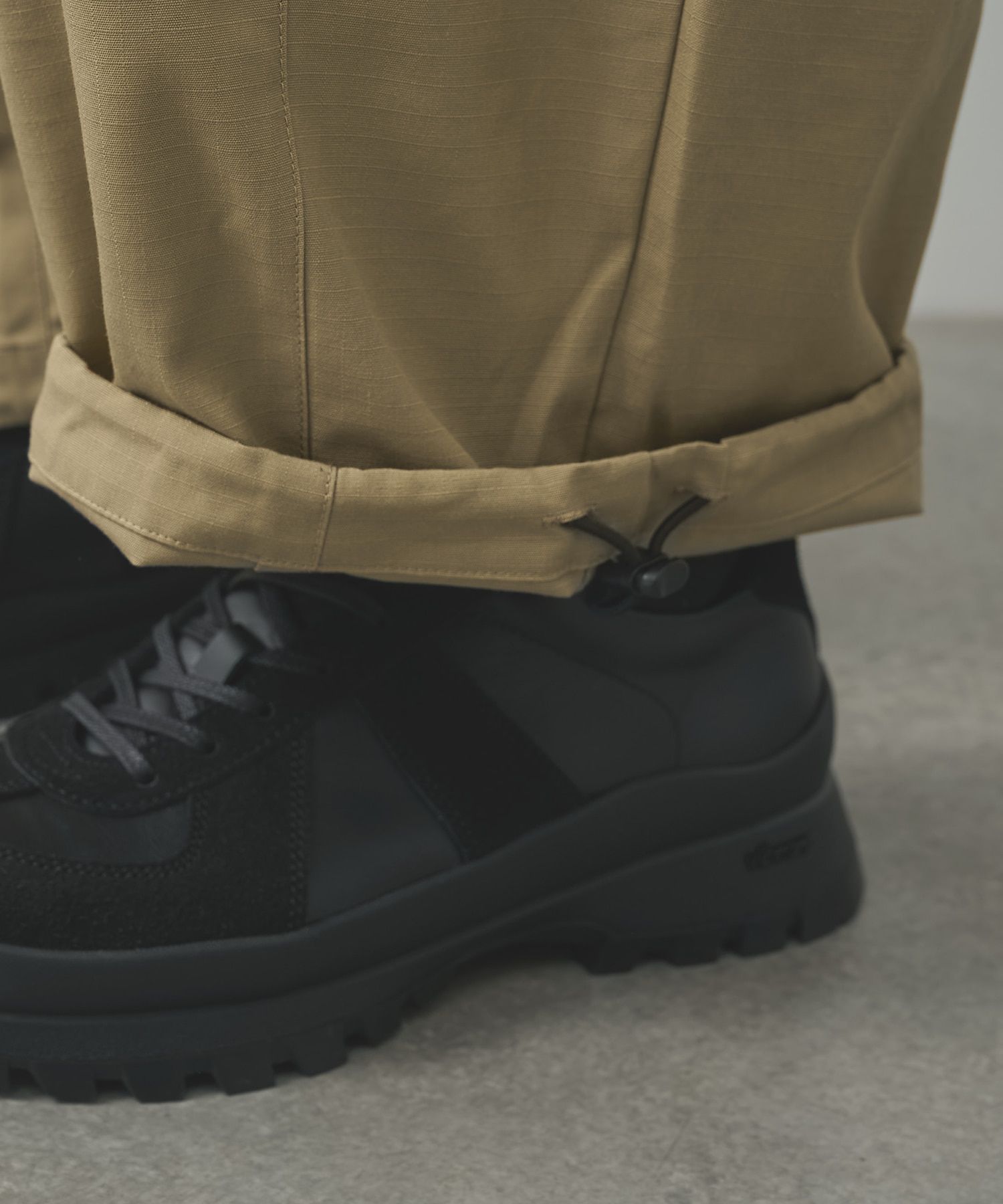 THE CHANGING LENGTH/HEM CROPPED CARGO PANTS POLIQUANT