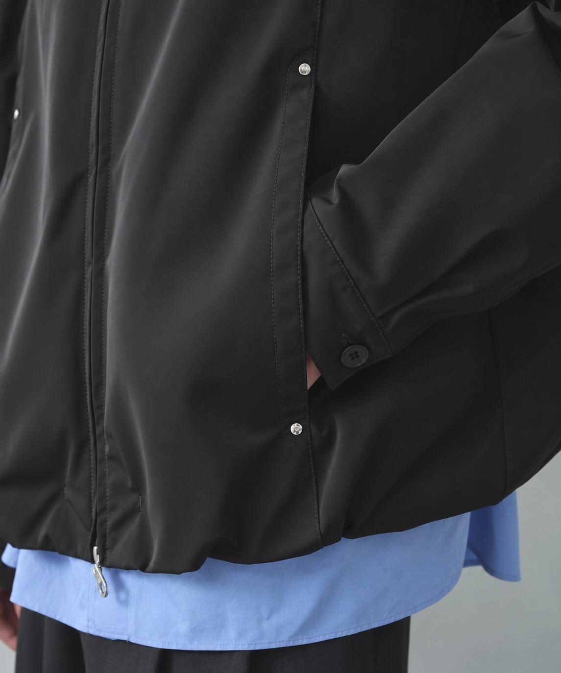 Leather collar Balloon Blouson STUDIOUS