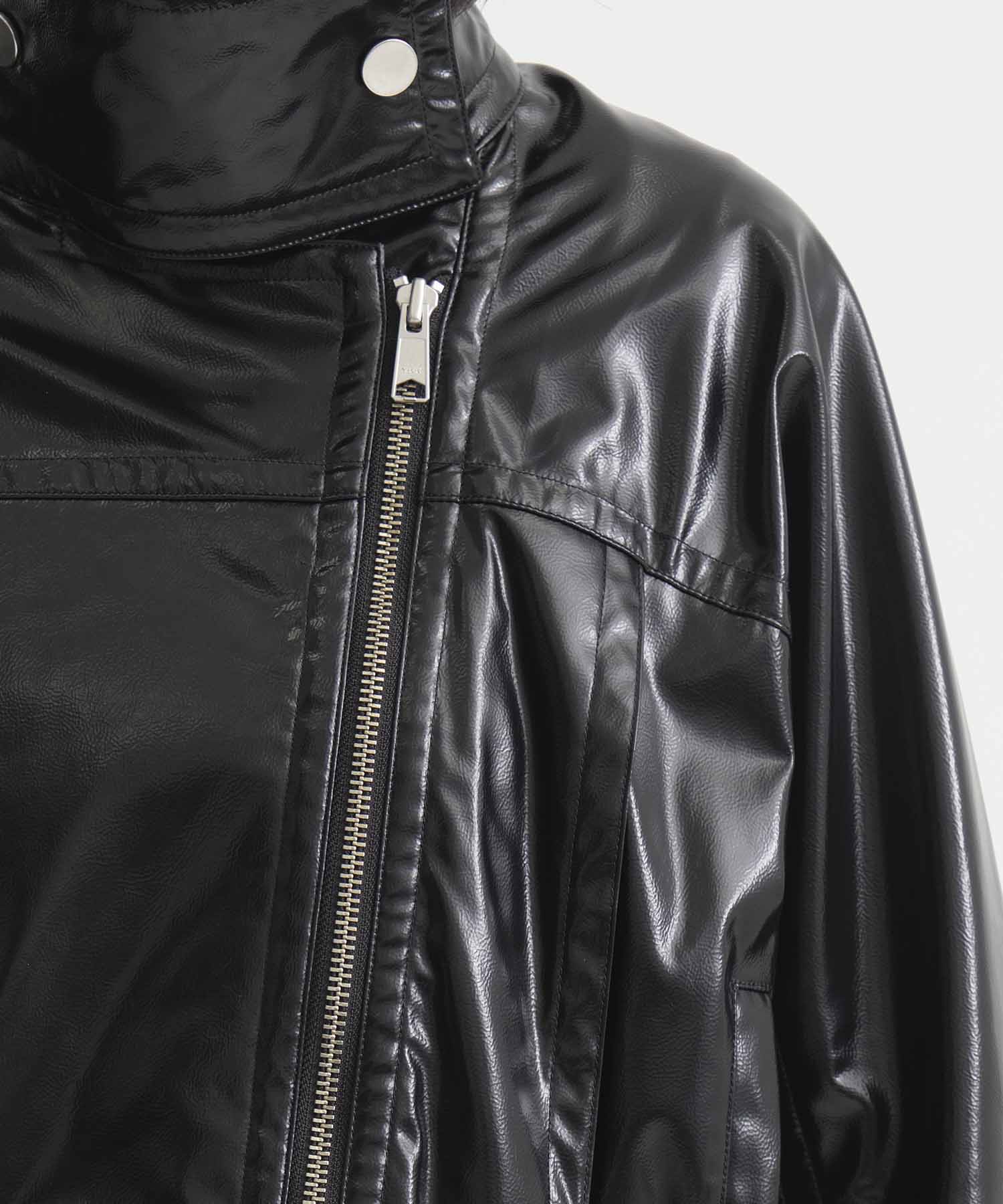 Patent Biker Jacket STUDIOUS