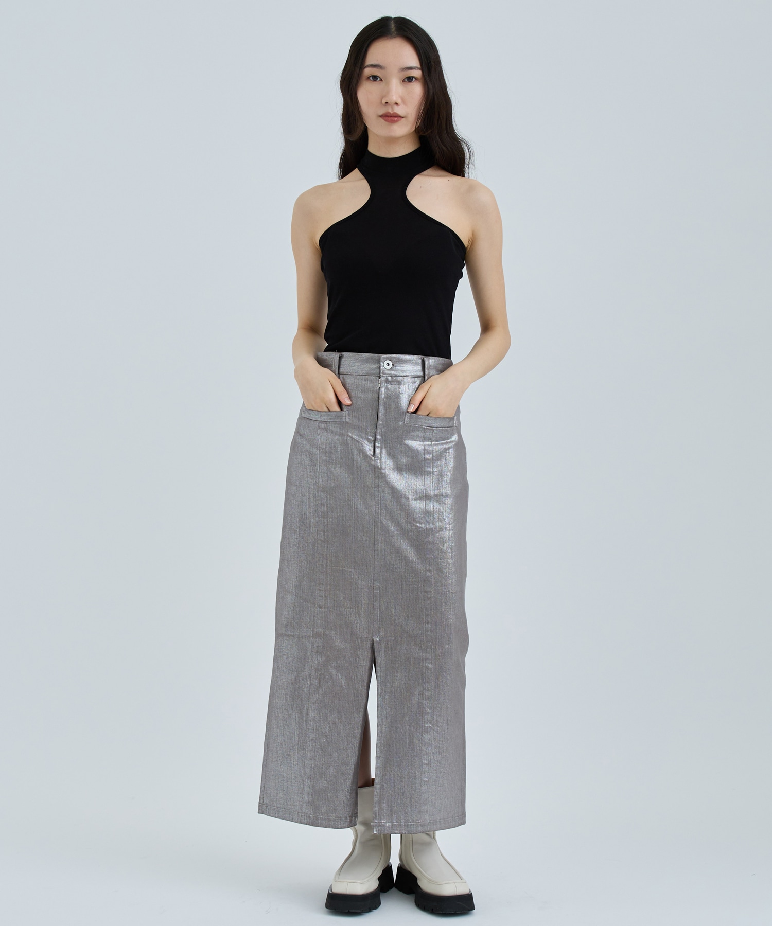RIB LAYERED HI-NECK TOP JOHN LAWRENCE SULLIVAN