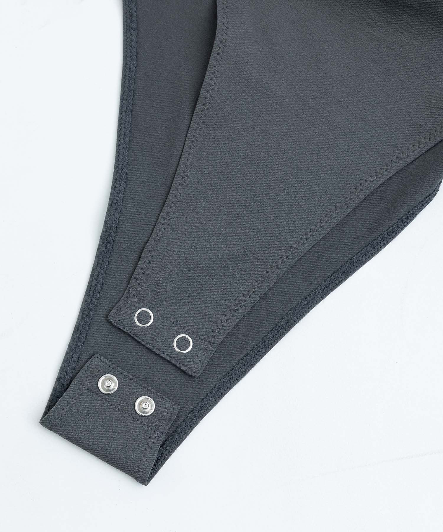 WRINKLED JERSEY BODY SUIT TOP JOHN LAWRENCE SULLIVAN