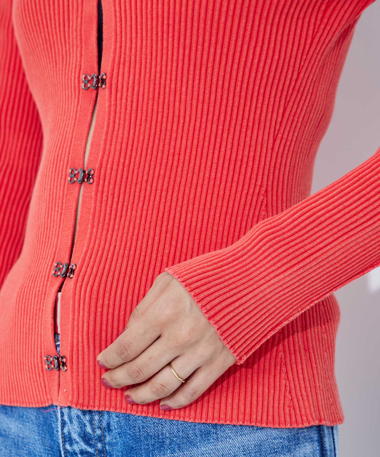 Hock Detail Knit Cardigan STUDIOUS