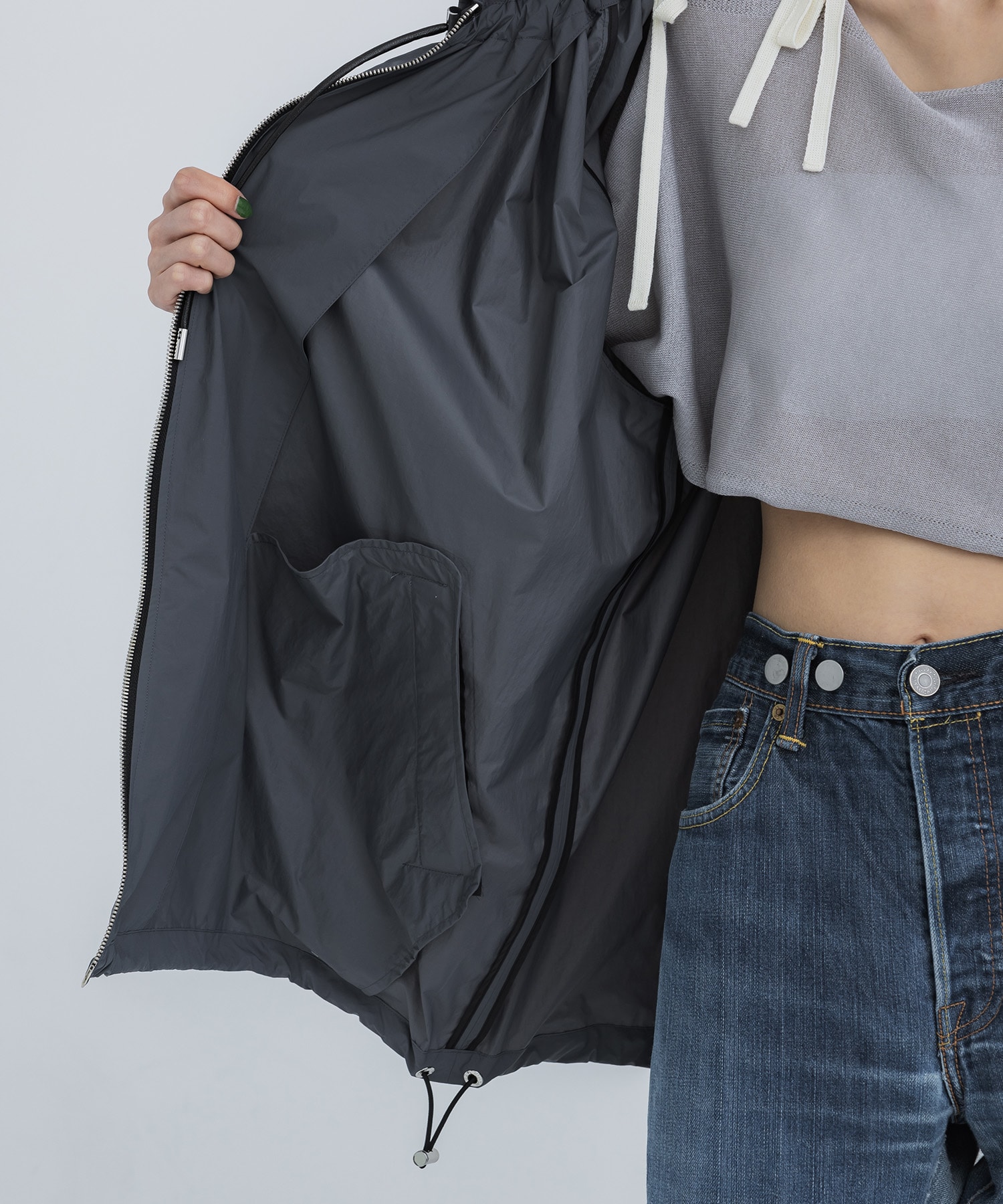NYLON HOODIE BLOUSON CINOH