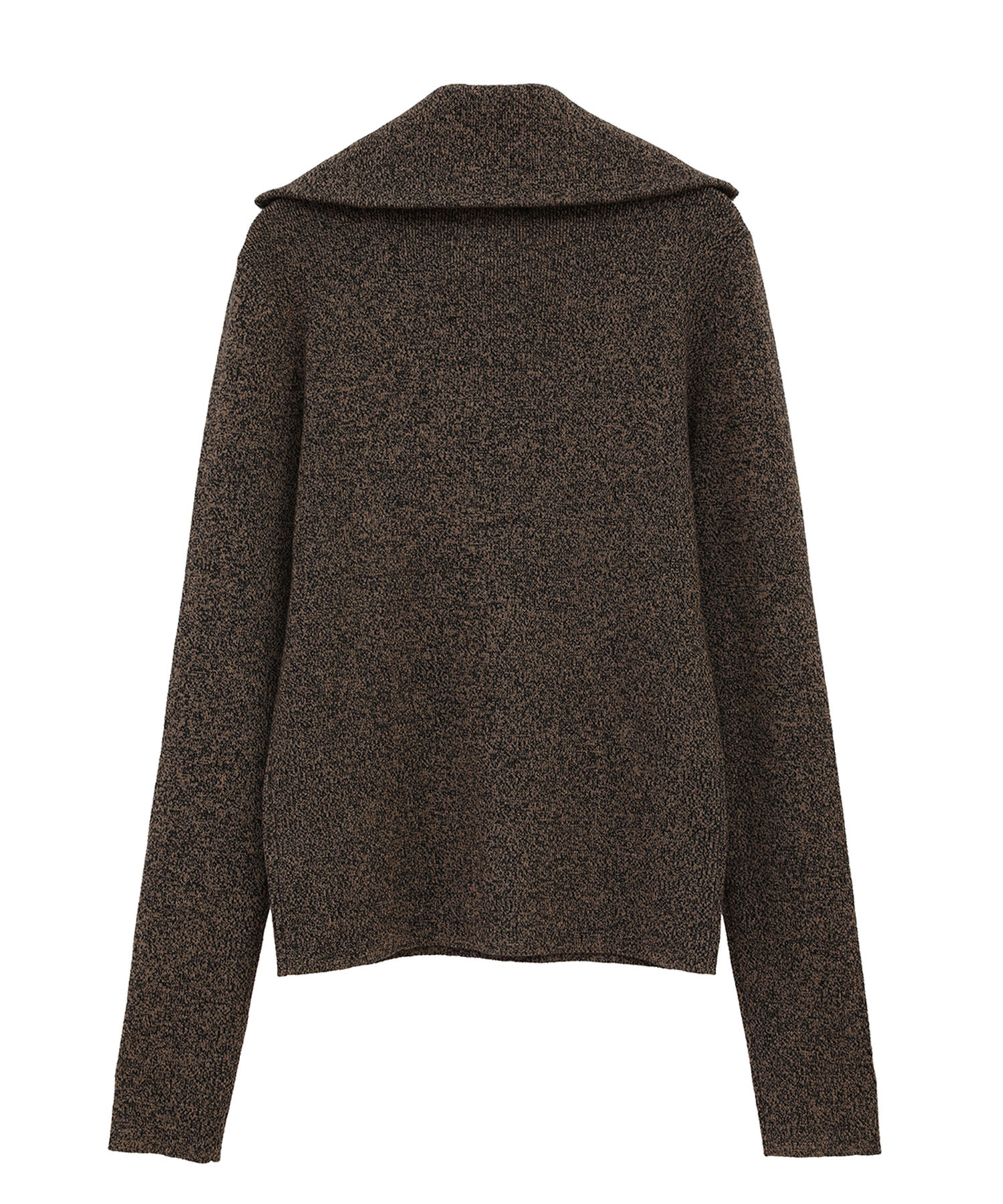 ZIP UP TURTLE KNIT TOPS CLANE