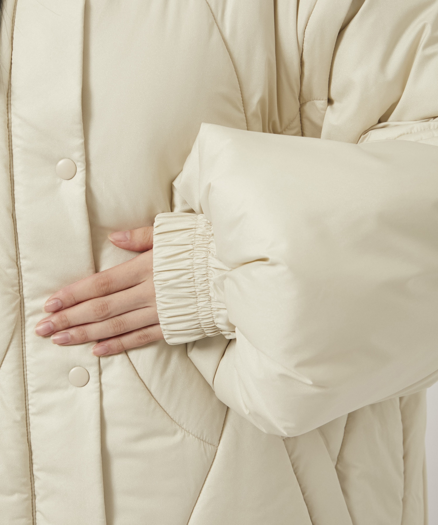 2WAY WAVE STITCH PADDED JACKET AMERI