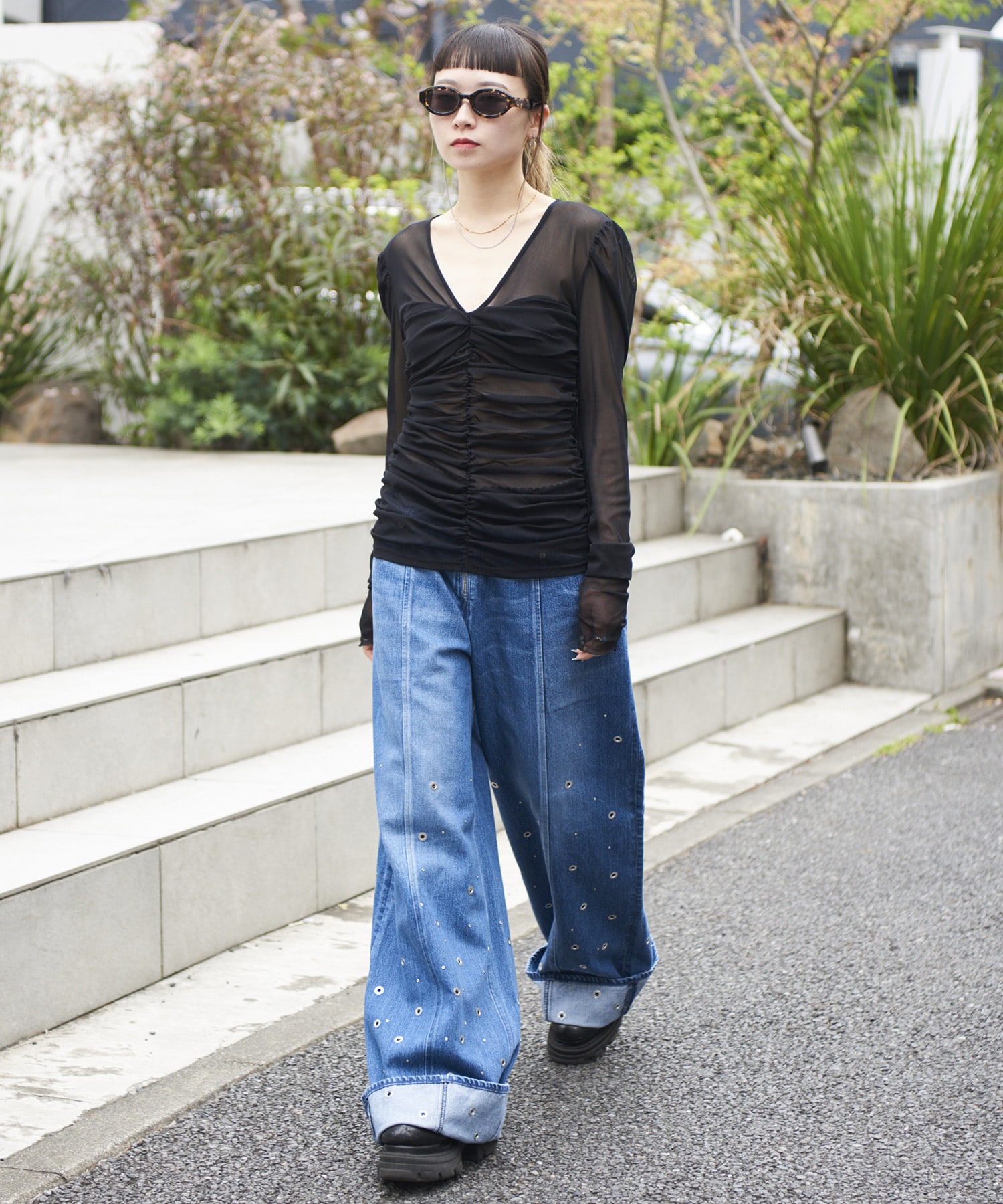 別注TULLE GATHERED TOP FETICO