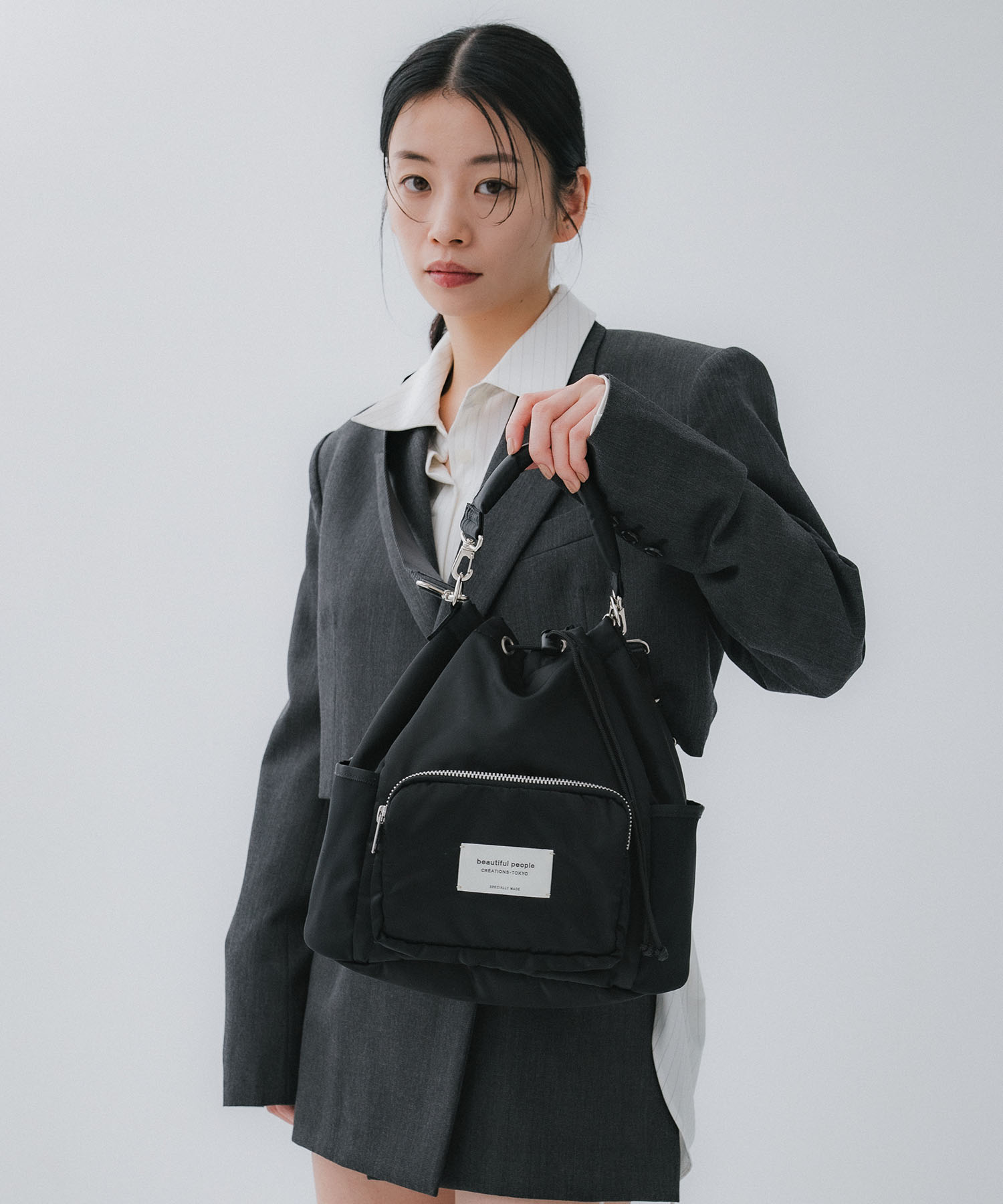 別注ナイロン巾着バッグ beautiful people