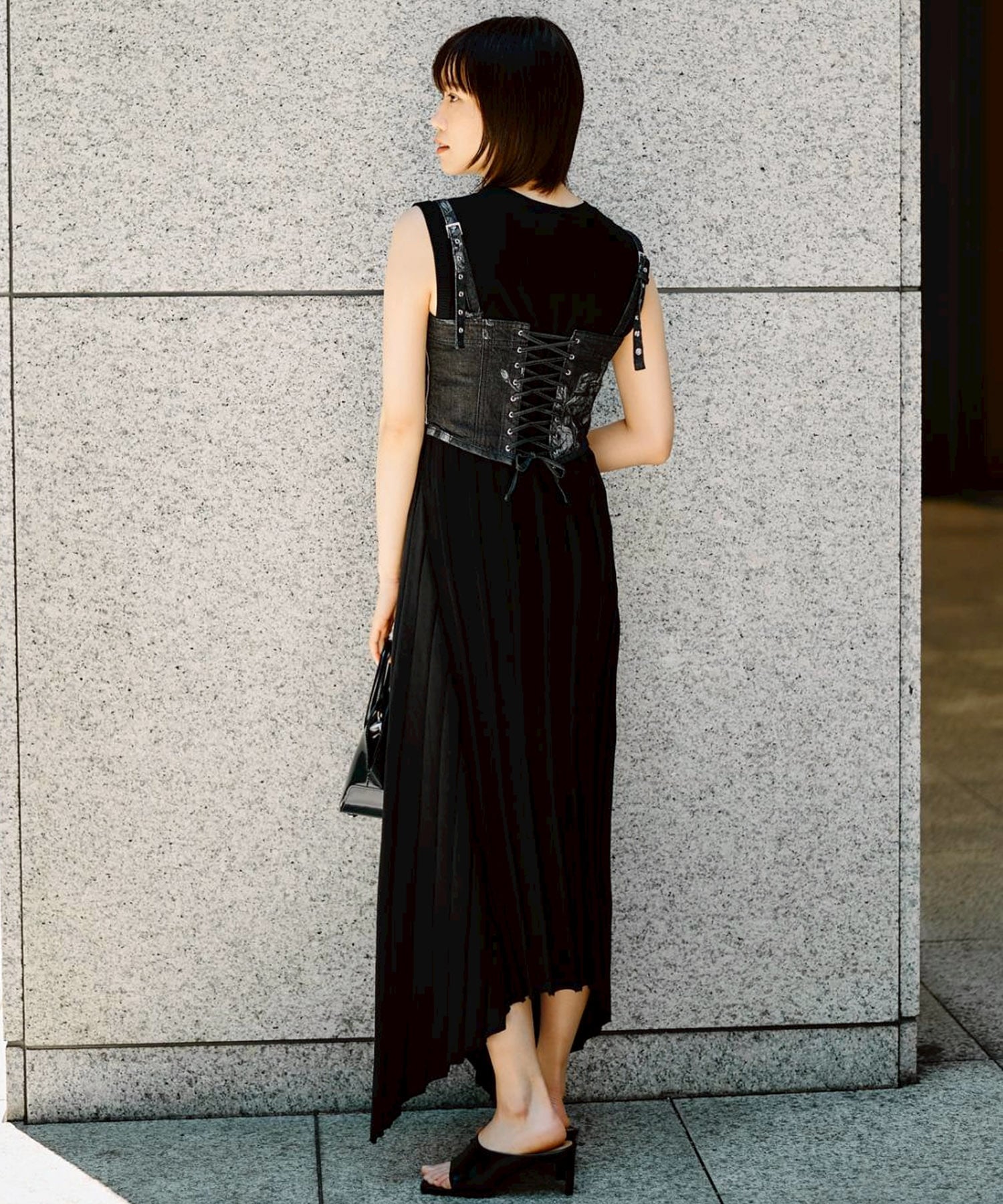 別注NO SLEEVE KNIT DRESS CINOH