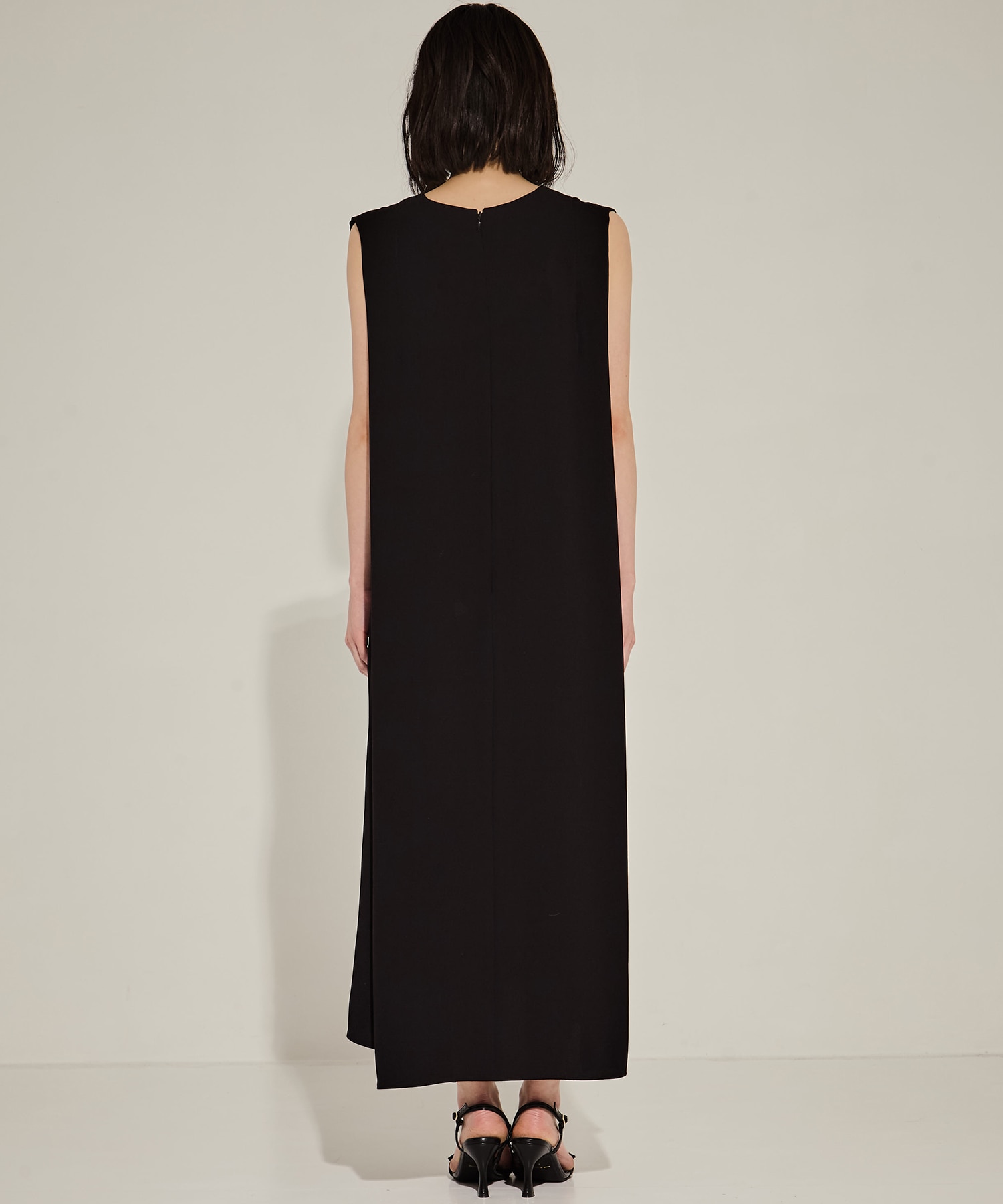 Back Satin Belted Dress STUDIOUS