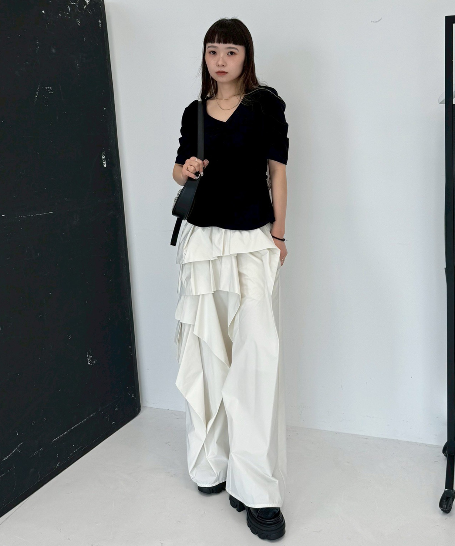 別注VELOUR GATHERD TOP FETICO