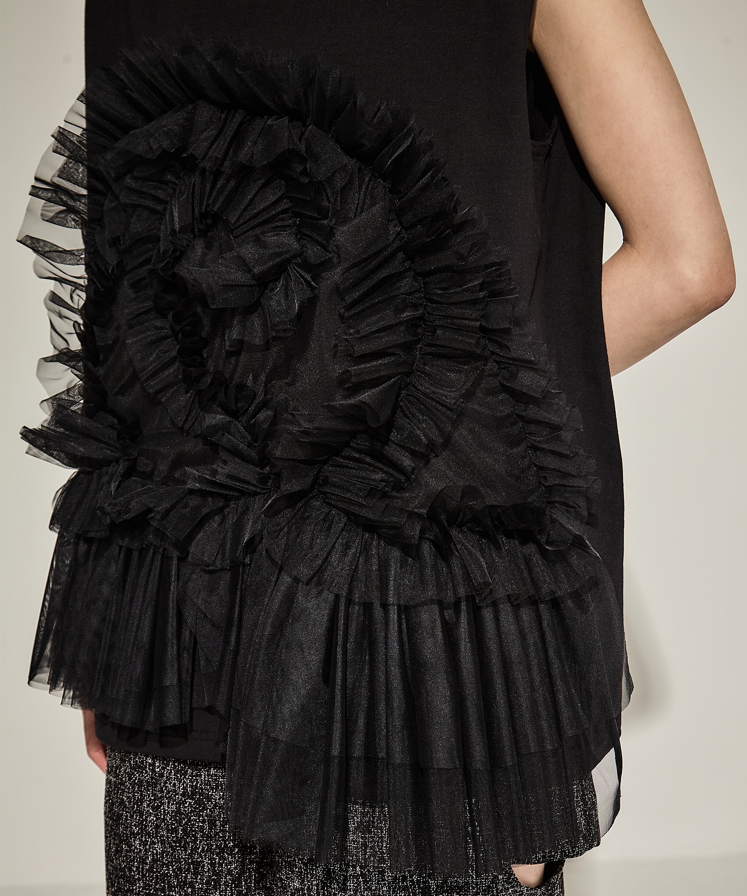 Tulle Sleeveless T-Shirt VIVIANO