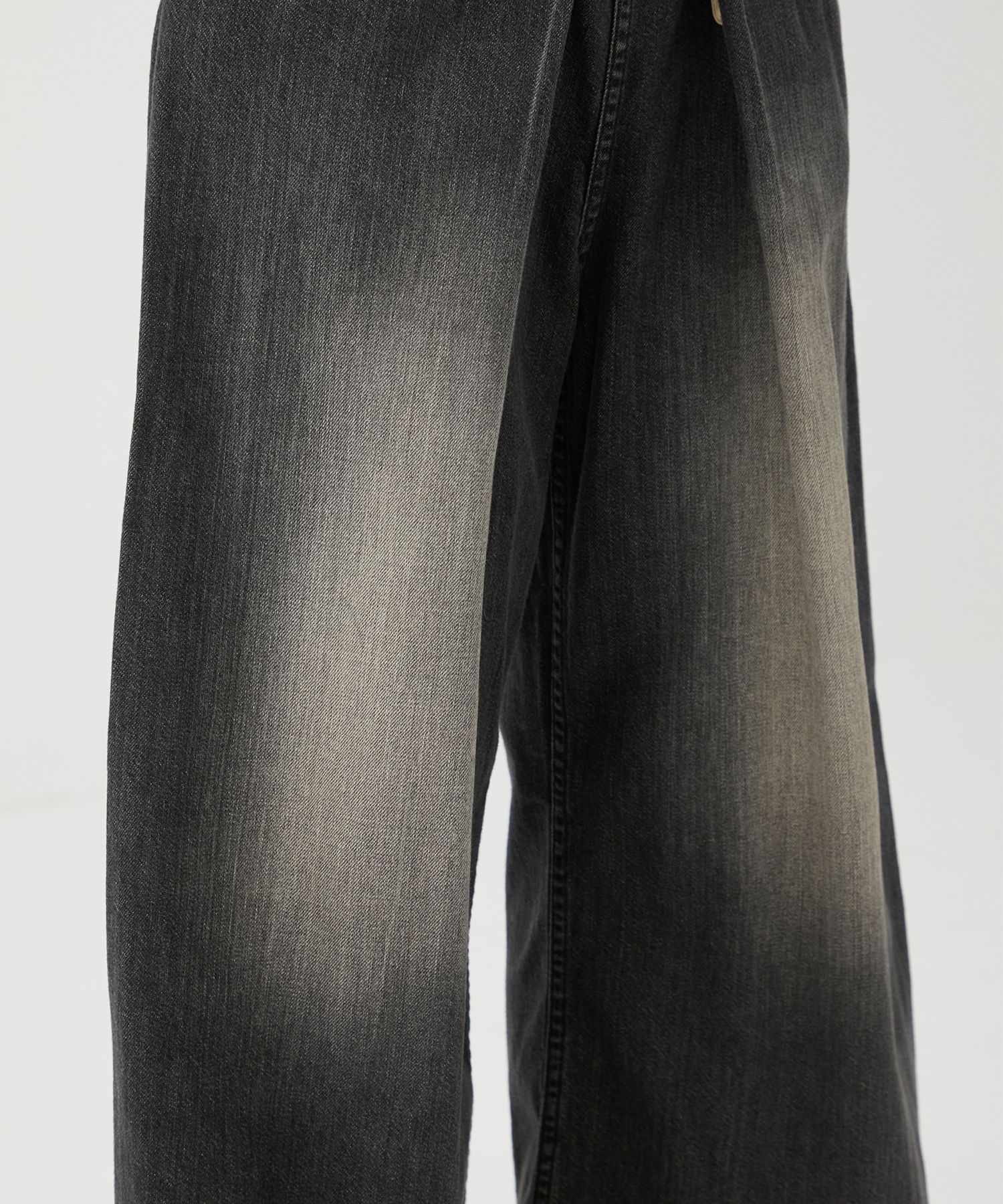 別注WASHED DENIM FOLDED WIDE PANTS (SHORT LENGTH) JOHN LAWRENCE SULLIVAN