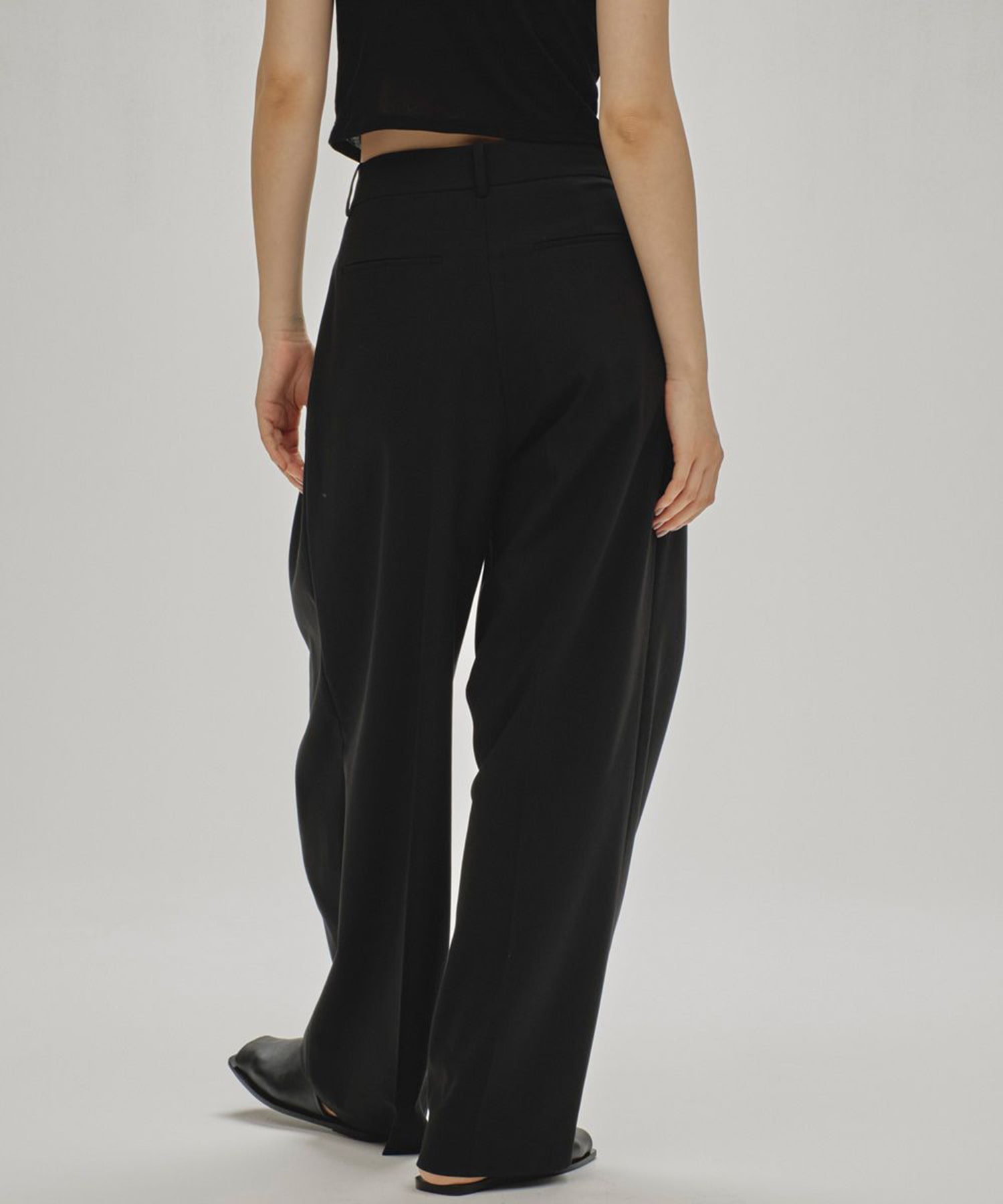 Twill Wide Trousers TODAYFUL