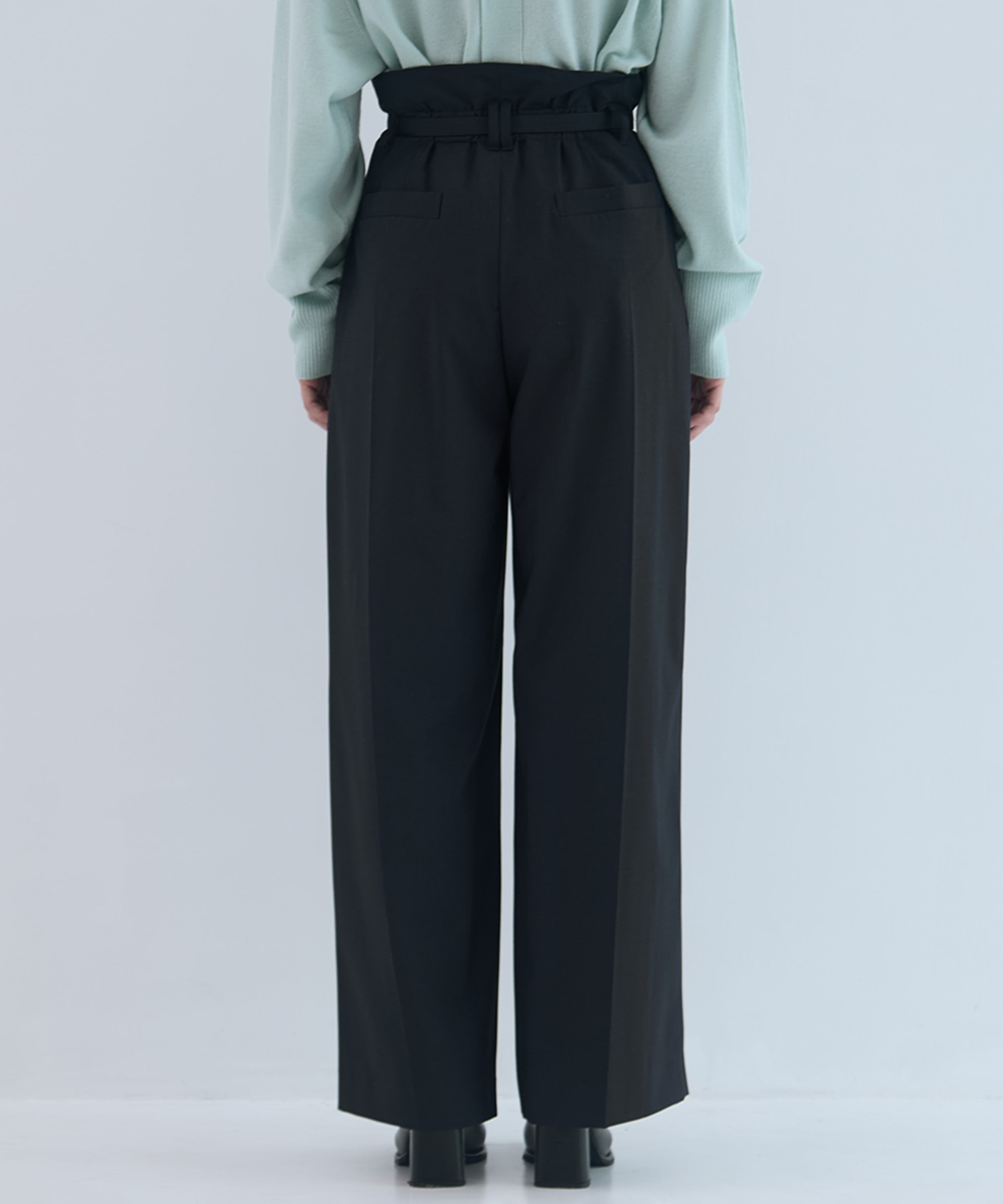 Belted High Waist Trousers STUDIOUS