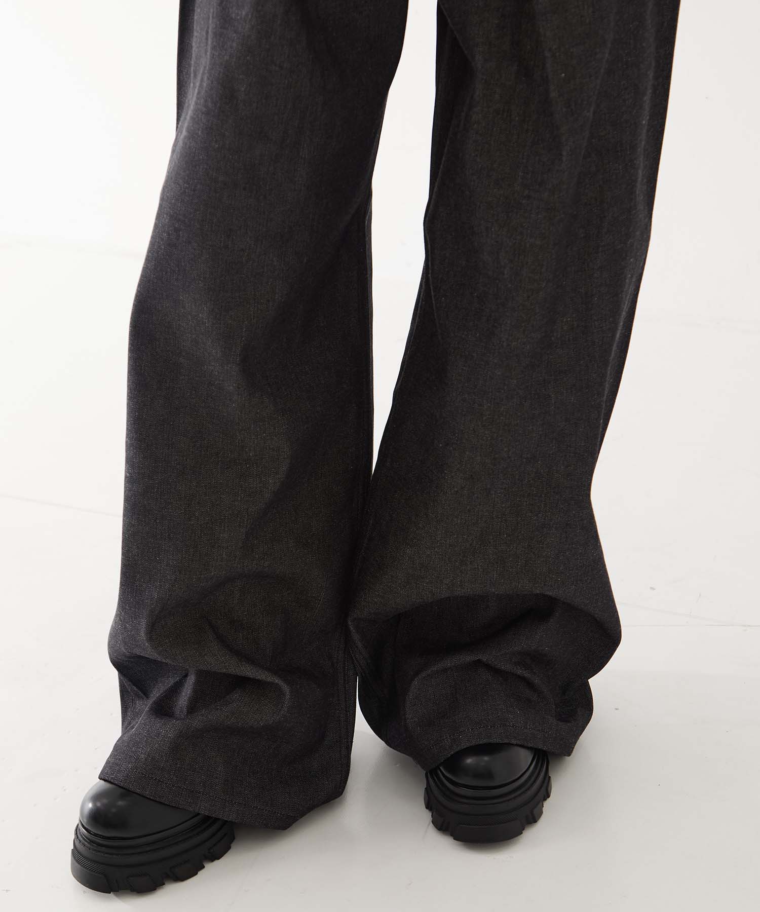 RIGID DENIM WIDE PANTS (SHORT LENGTH) JOHN LAWRENCE SULLIVAN