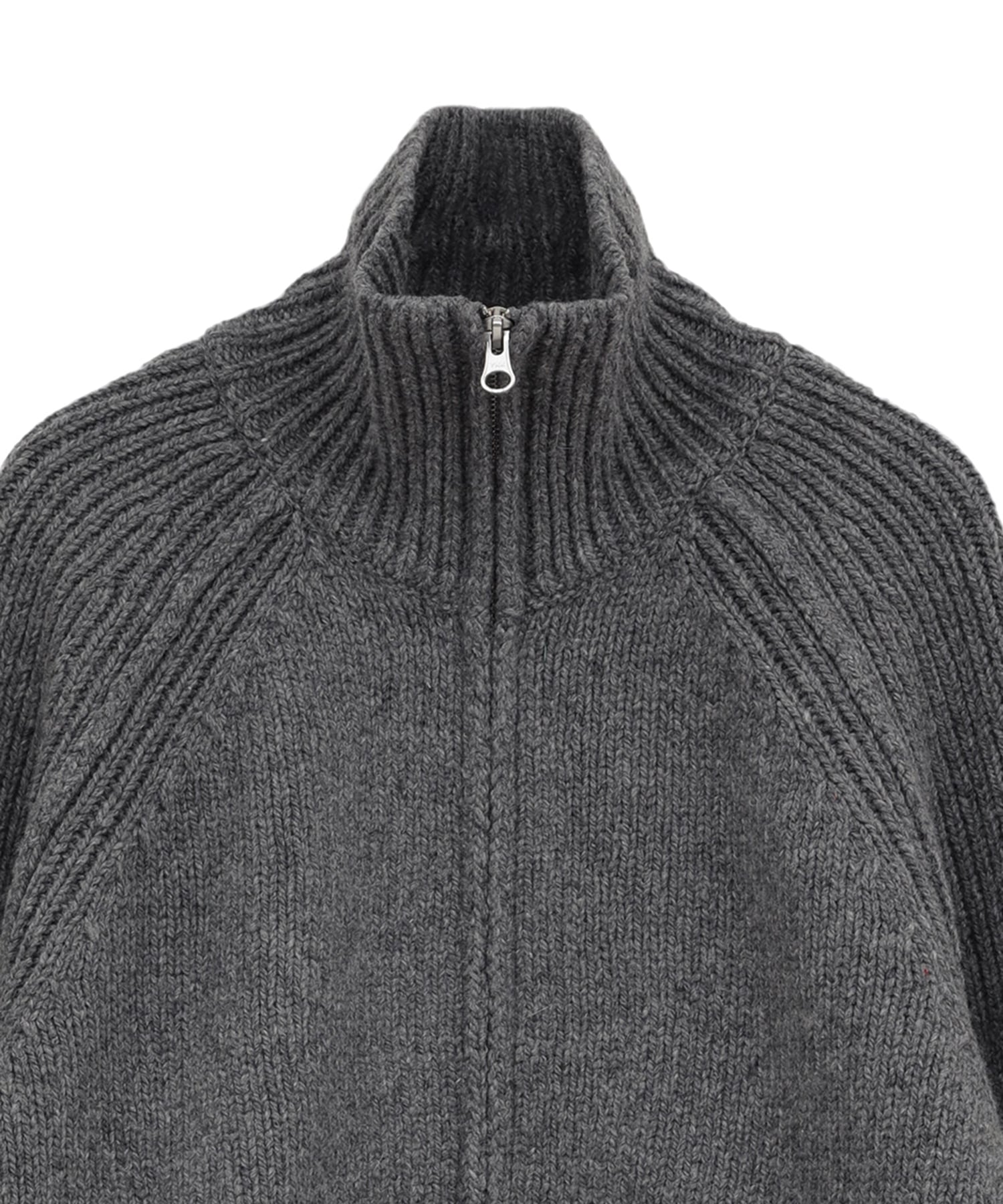 POCKET ZIP KNIT TOPS CLANE