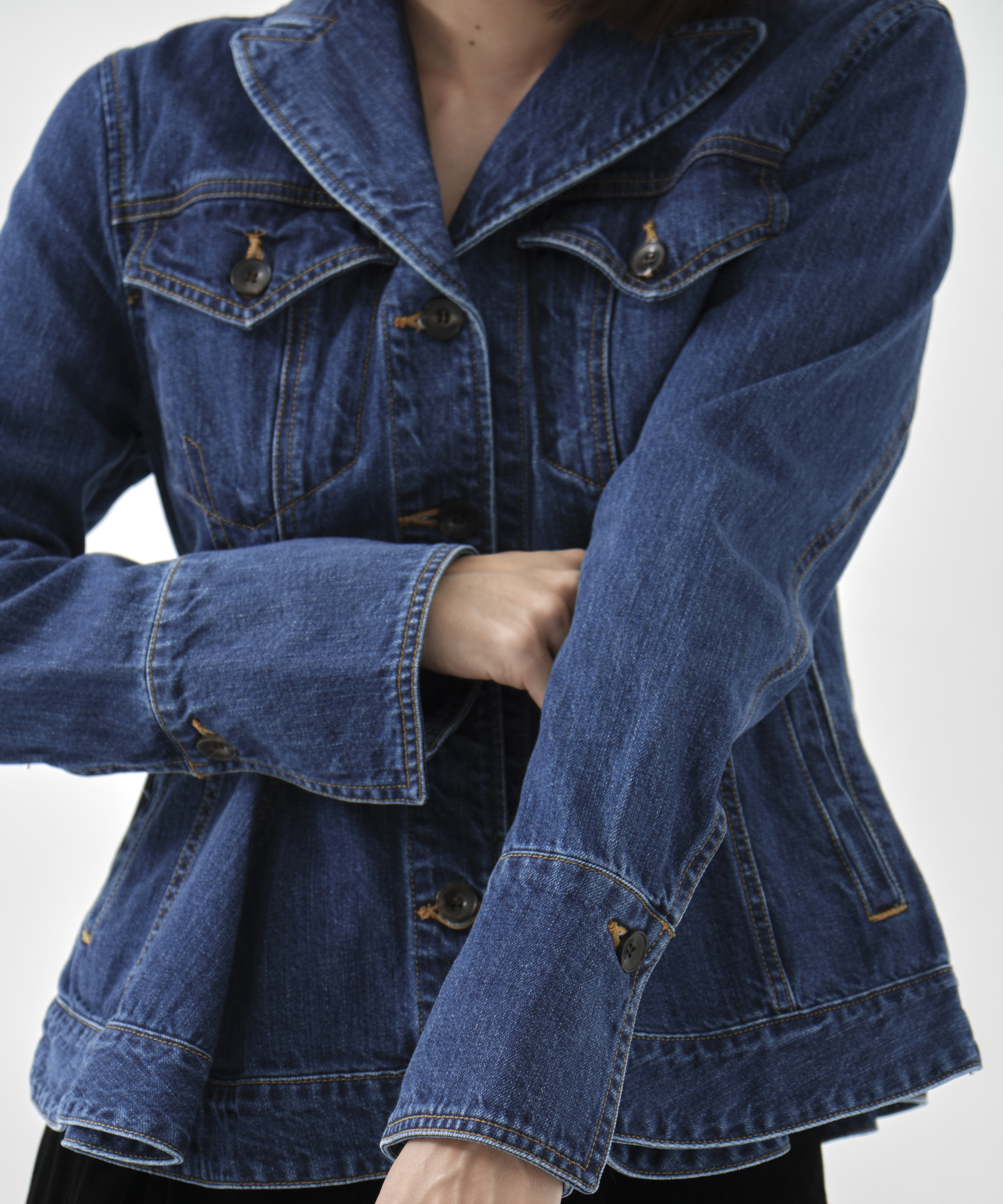 ORGANIC COTTON TAILORED DENIM JACKET FETICO