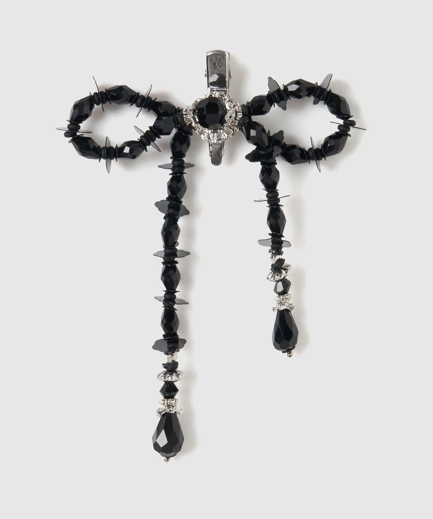 black beads ribbon clip tanakadaisuke