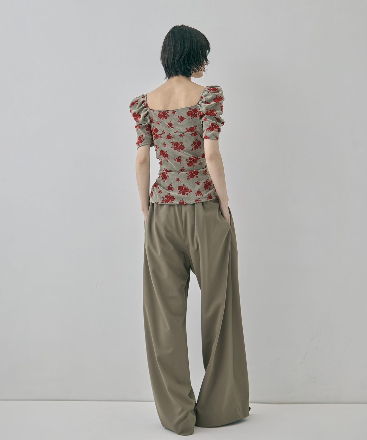 別注 VELOUR ROSE TEE FETICO
