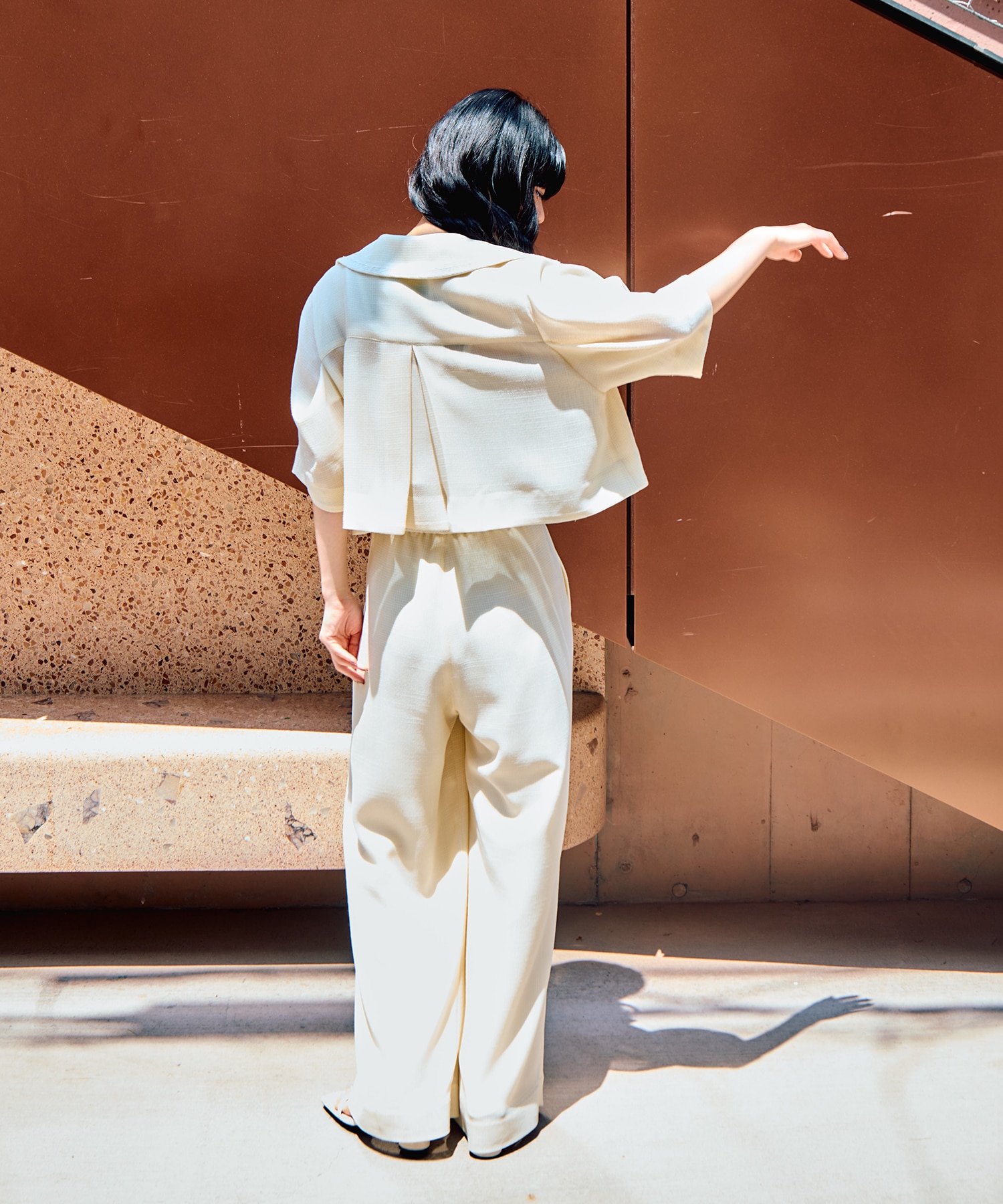 Washable Mesh Relax Trousers STUDIOUS