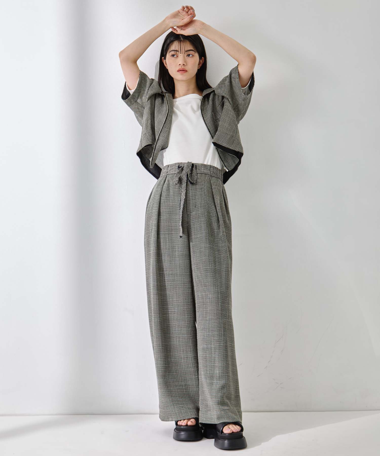 Washable Mesh Relax Trousers STUDIOUS